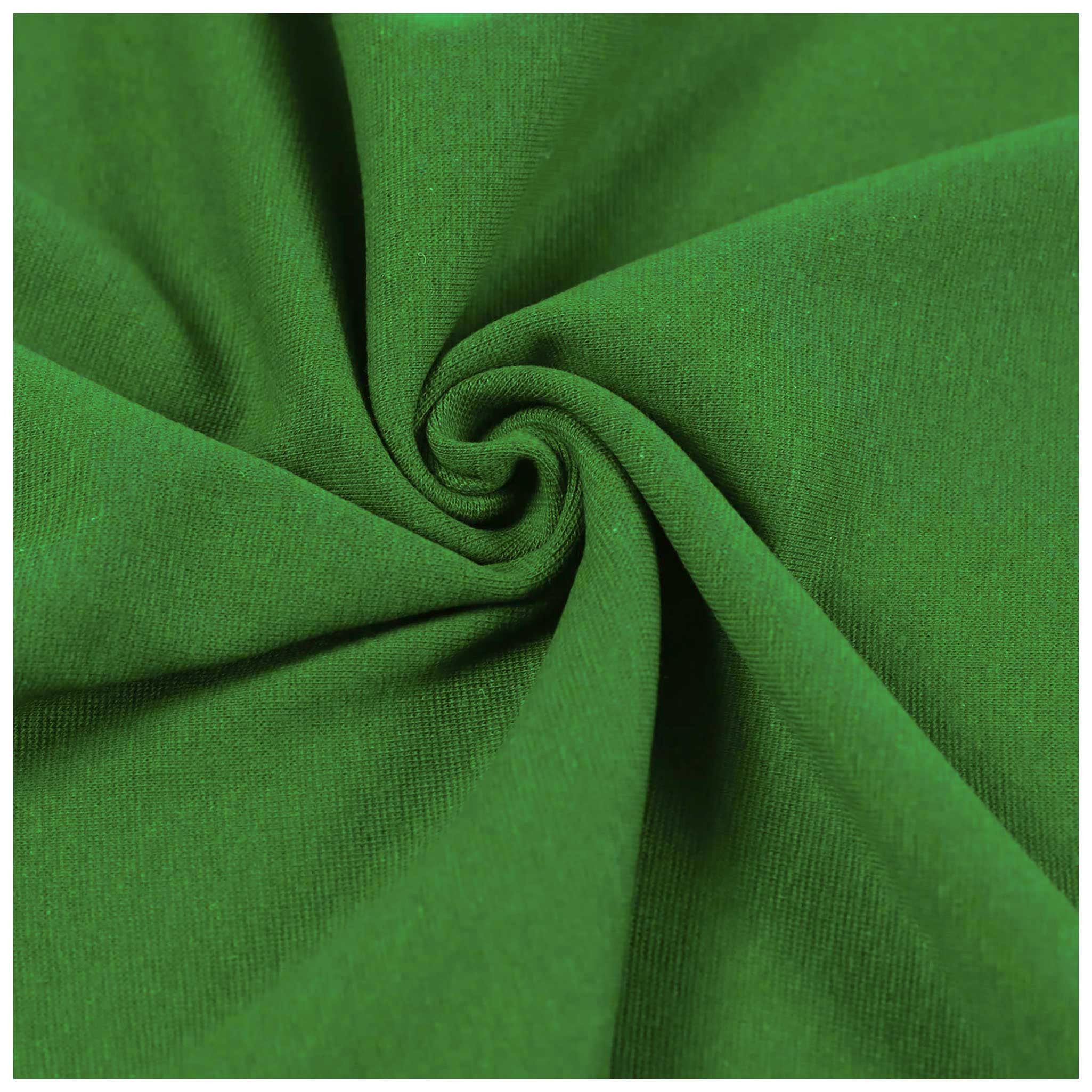 maDDma Stoff Bündchenstoff Schlauchware 35(70)cm breit Meterware ab 25cm Jersey, moosgrün