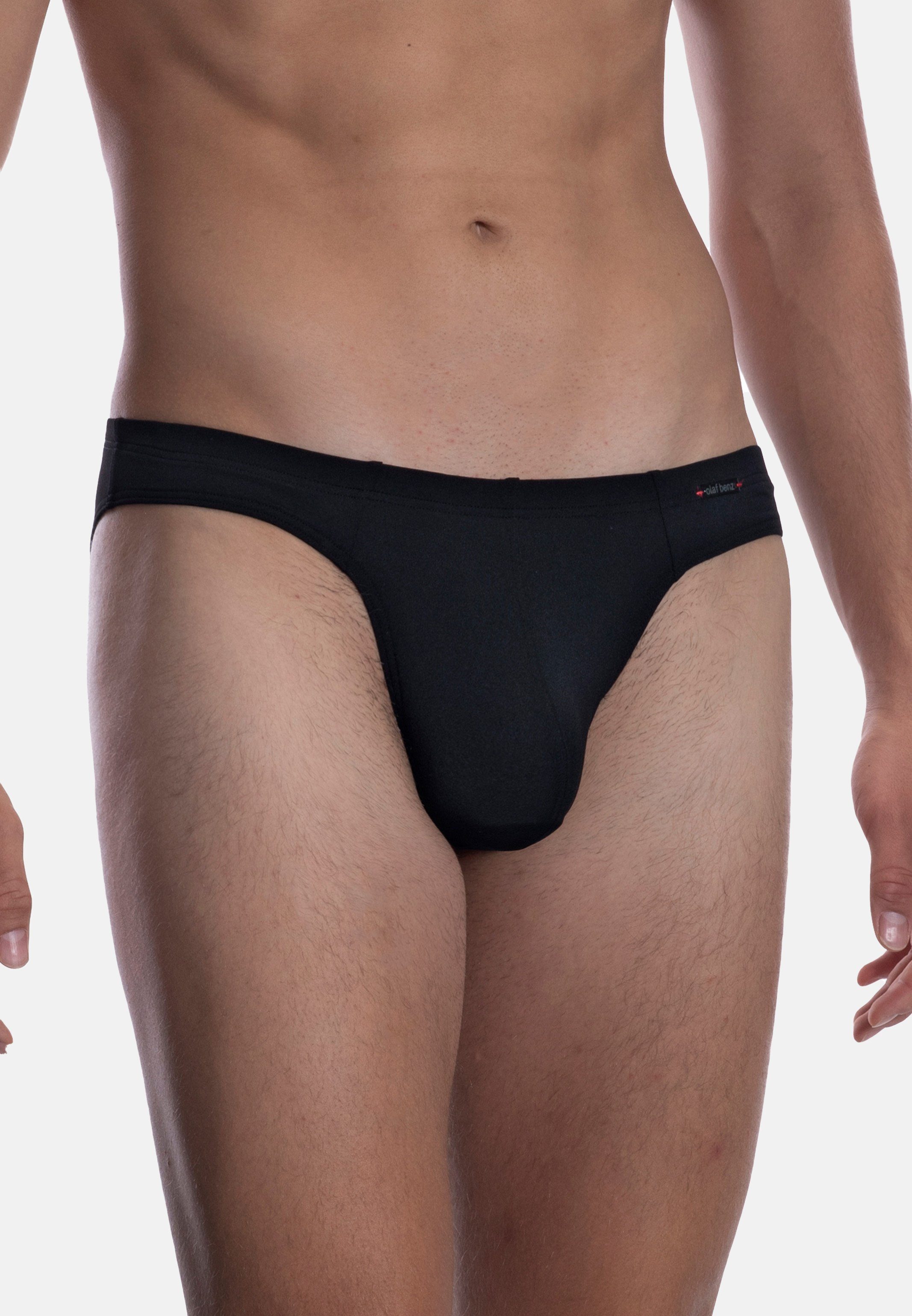 Olaf Benz Slip RED2059 Brazilbrief (1-St) Slip / Unterhose - Ohne Eingriff - Extrem weiche Microfaser Schwarz