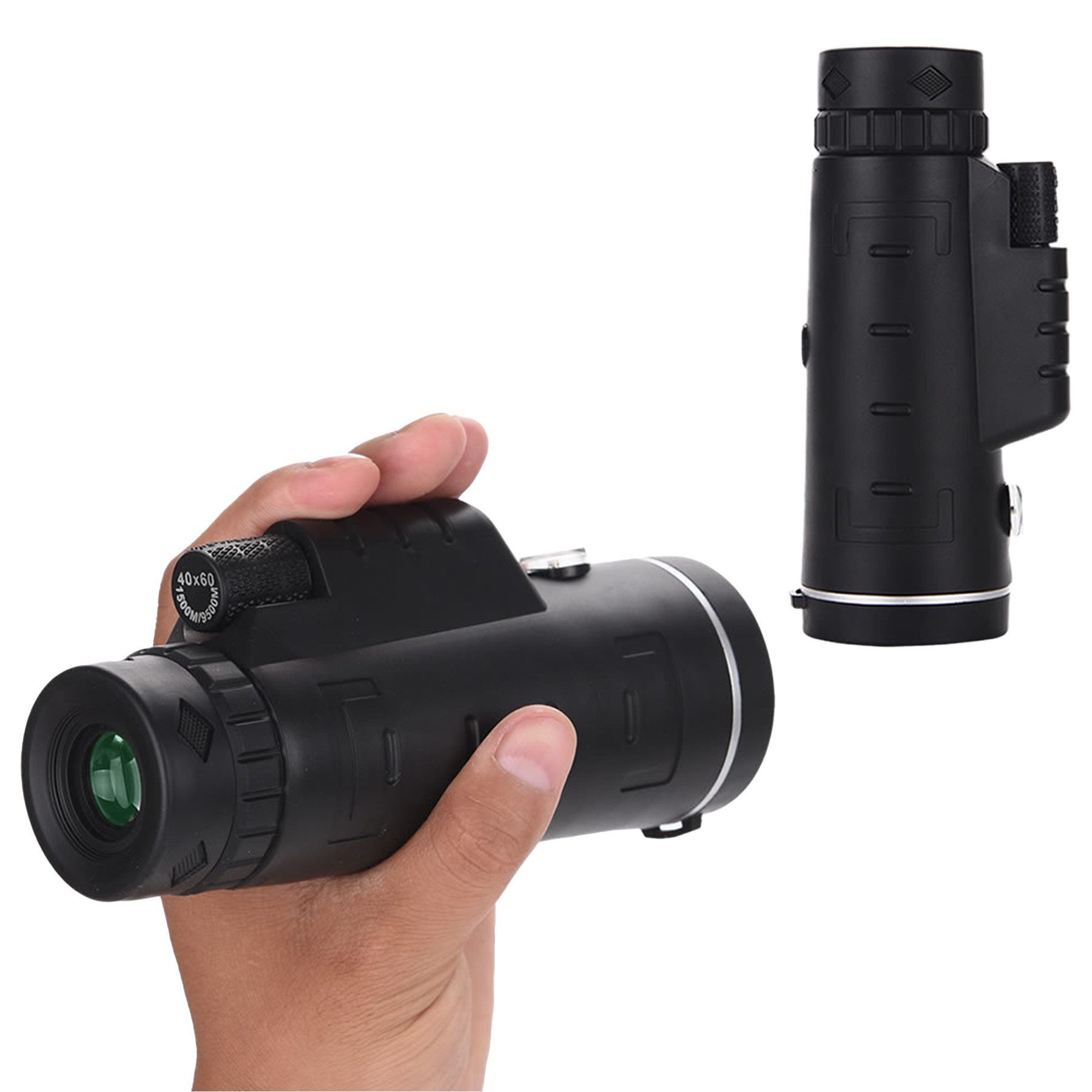 Mutig 40x60 Zoom Monokular Teleskop Erwachsene, Bak4 Prisma Dual Fokus Monokular (Fernrohr Kompakt Monokulare, Wildtiere Vogelbeobachtung Wandern Jagd)