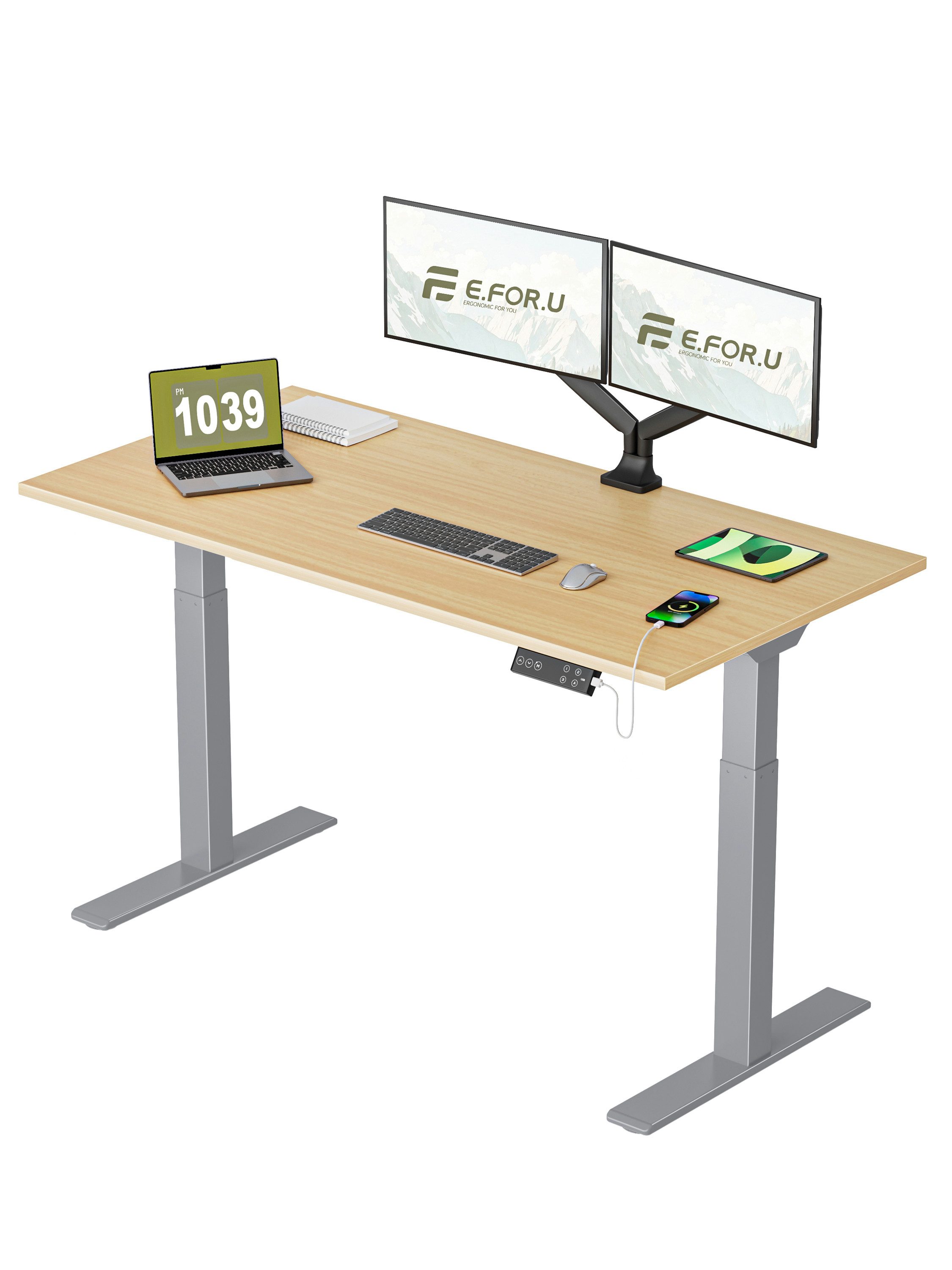 ERGOFINO Schreibtisch DT20LT höhenverstellbarer Schreibtisch (160x80 günstig online kaufen