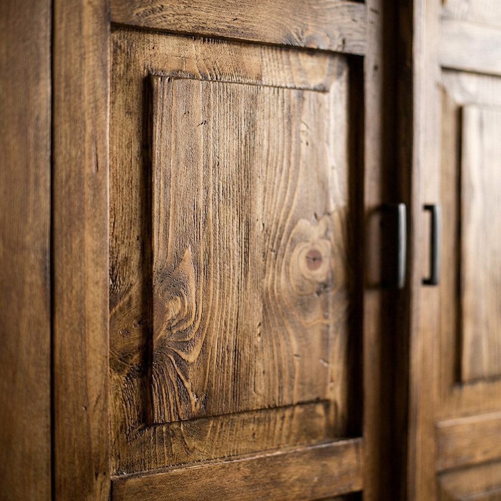 WOLF MÖBEL Kleiderschrank MEXIKO Schrank mit 2 Schubladen, 2 Einlegeböden, Kleiderstange, Eisen (119x57x188)