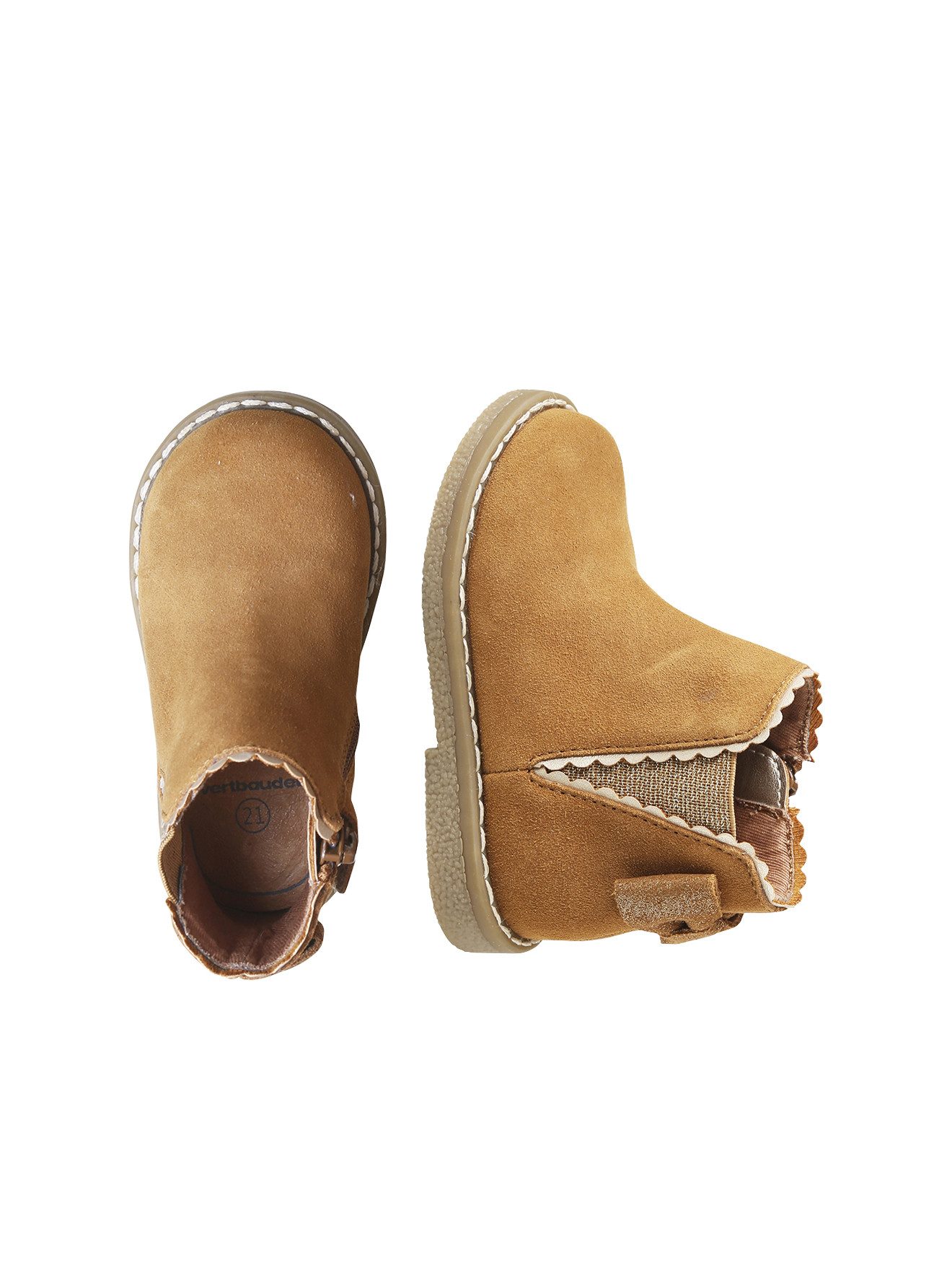 Mädchen Baby Boots mit Dehneinsatz Babystiefel