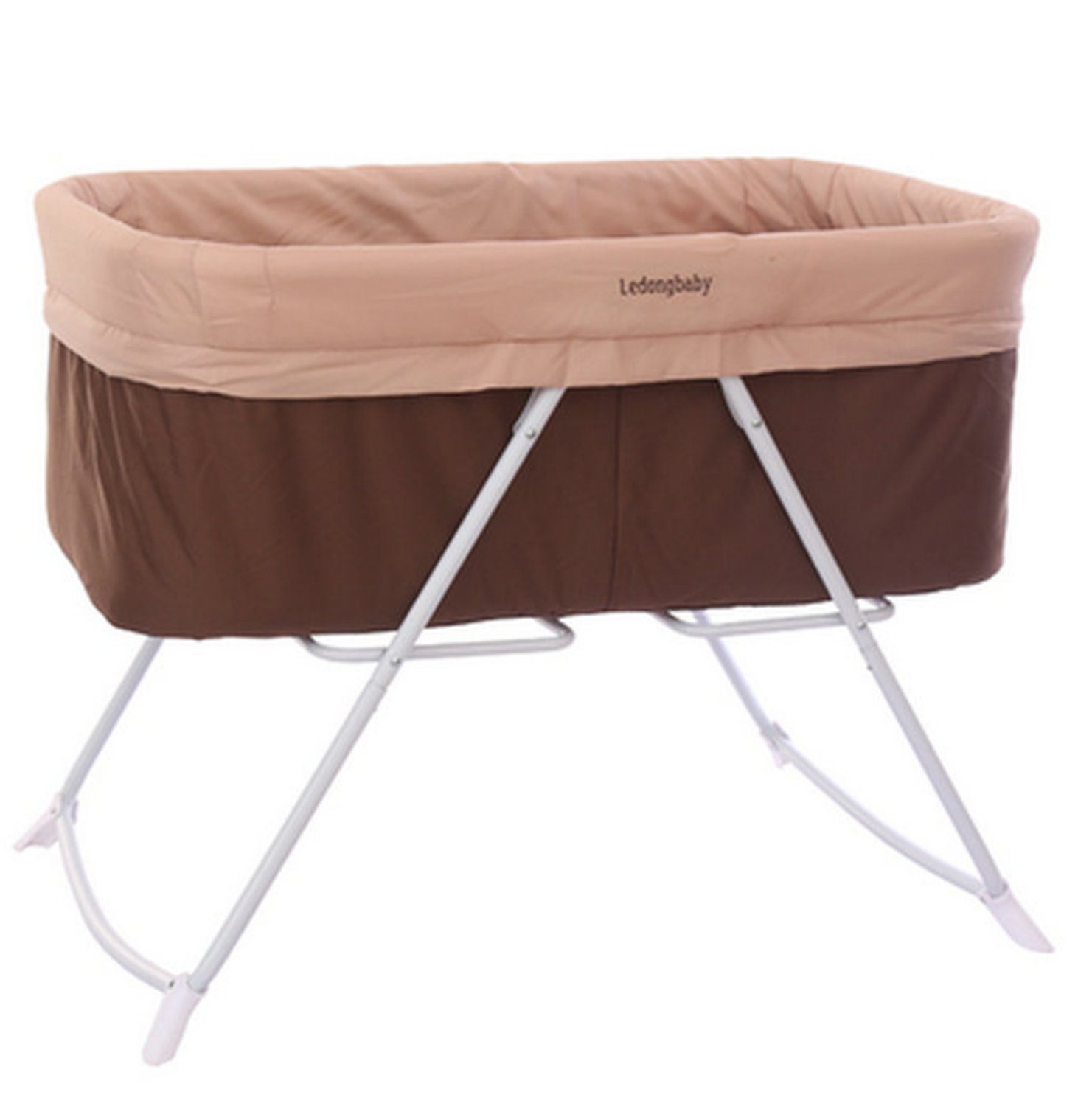 TPFFamily Beistellbett Babybett Babywiege Reisebett mit Moskitonetz, Babybett mit Aufbewahrungskorb und Mückenschutz und Wiegefunktion