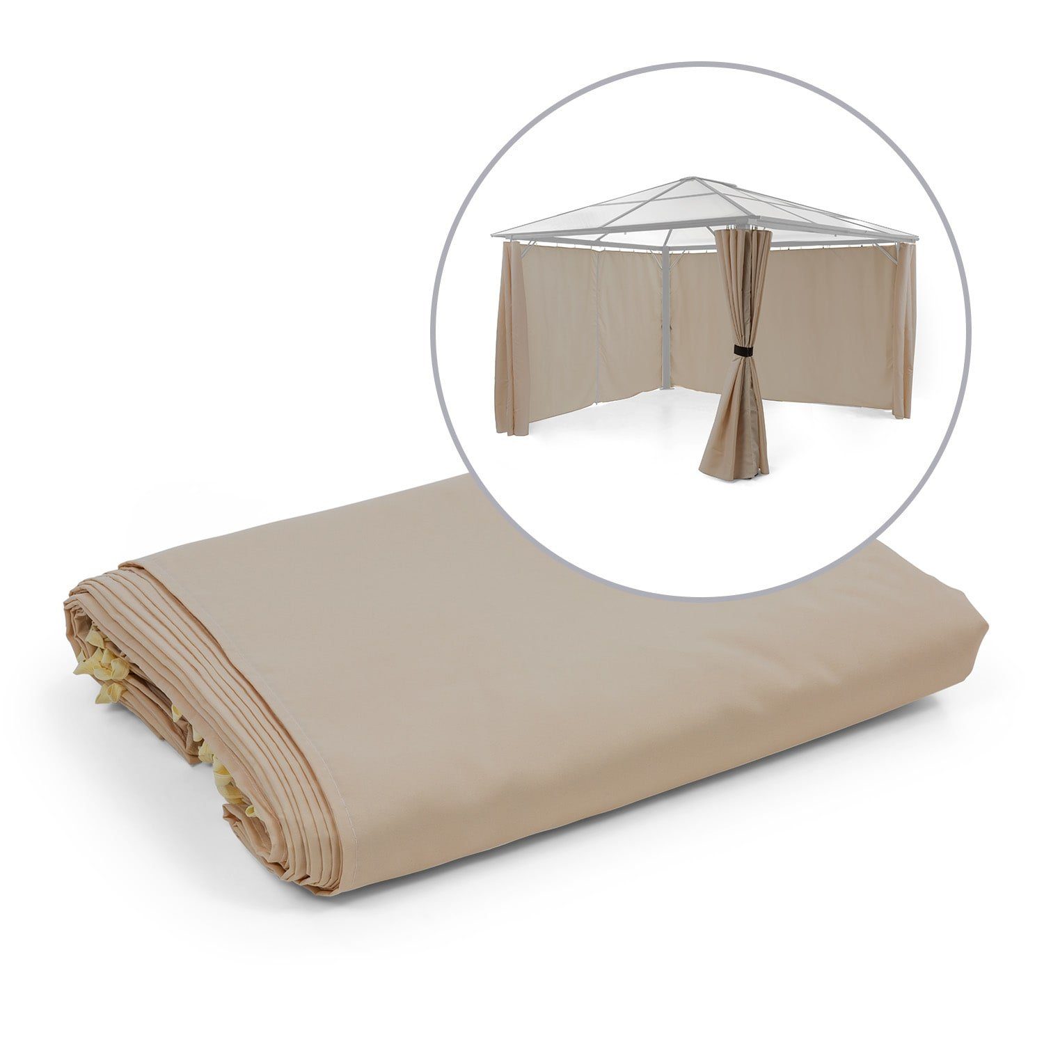 blumfeldt Pavillon »Pantheon Solid Sky PavillonSeitenwände 3x4 4 Stück