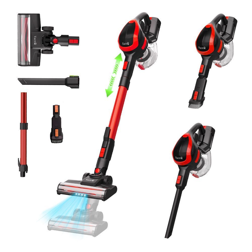 VacniQ Akku-Handstaubsauger VacniQ Akku-Hand-und Stielstaubsauger Staubsauger Kabellos, H55(S),220w 33Kpa Handstaubsauger Mit 2 Saugstufen, Max. 45 Min