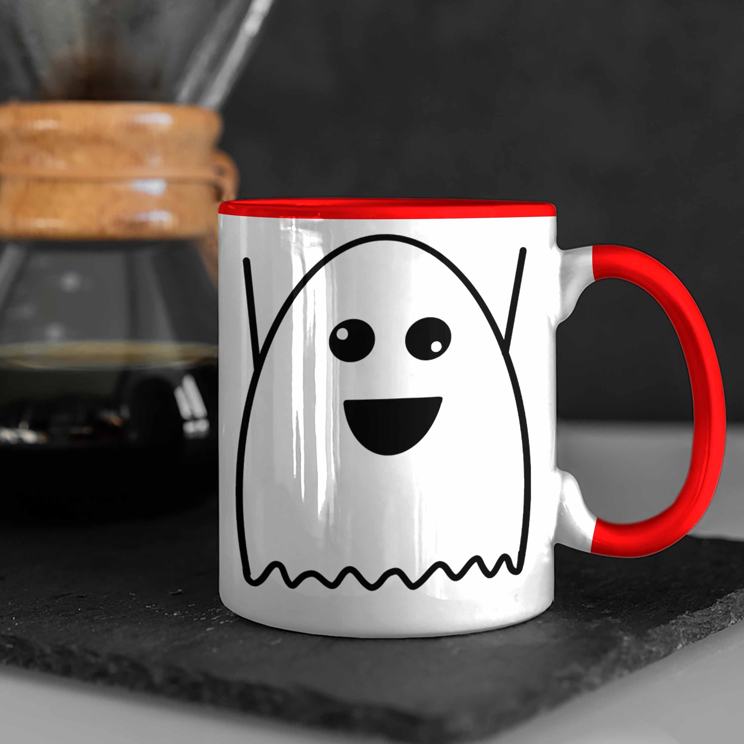 Dabbing Tasse Becher Kürbis Skelet Dekoration Tasse Trendation Rot Halloween