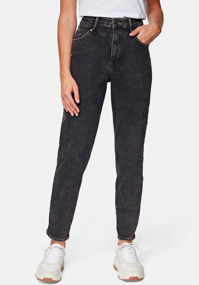 Mavi Mom Jeans »STELLA« authentische Waschung mit Used Effekten › schwarz  - Onlineshop OTTO