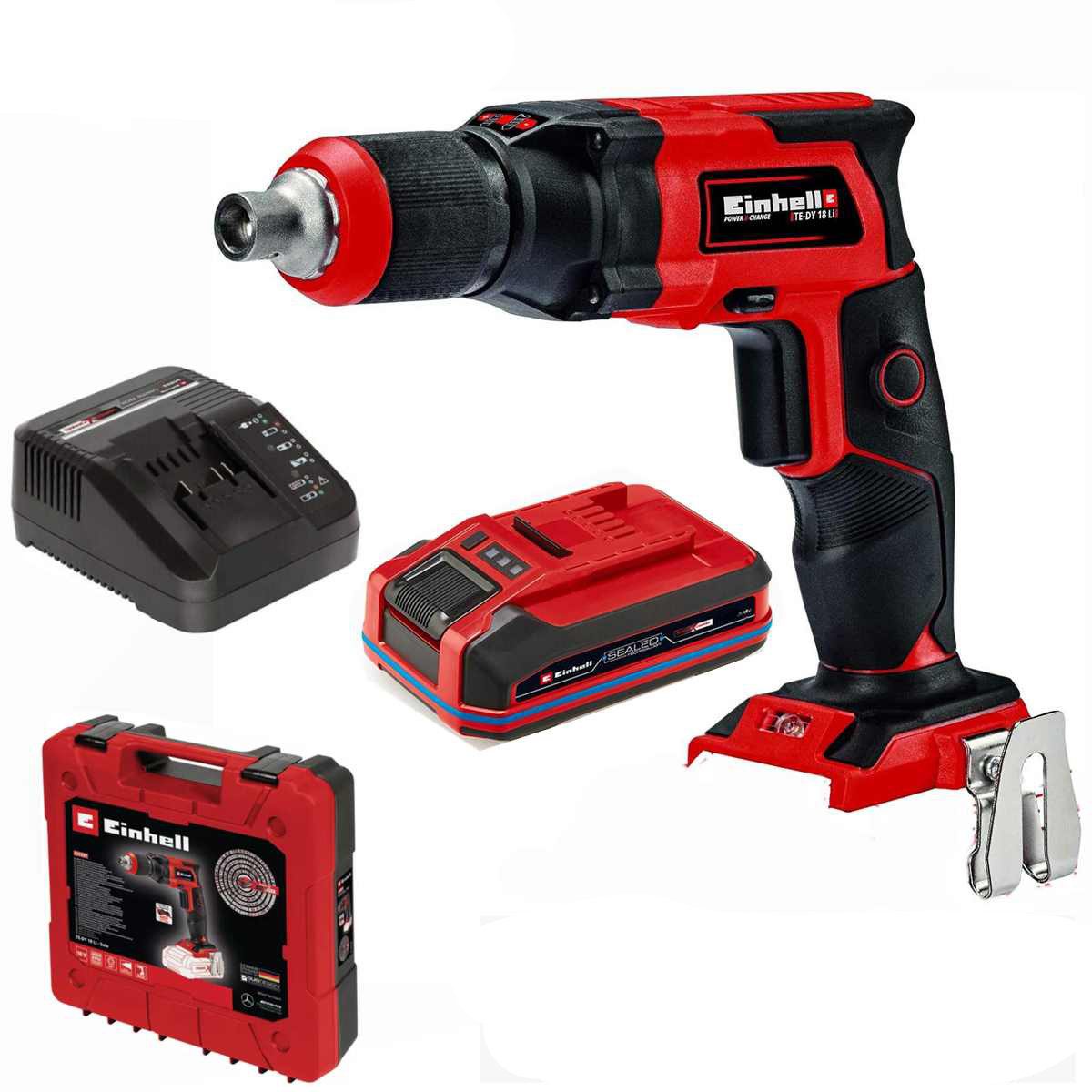 Einhell Akku-Trockenbauschrauber Einhell Akku-Trockenbauschrauber TE-DY 18 Li-Sealed Akku 3.0, Koffer