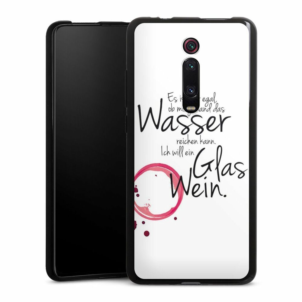 DeinDesign Handyhülle Es ist Mir Egal, Silikon Hülle, Bumper Case, Handy Schutzhülle, Smartphone Cover Wein Sprüche Statement