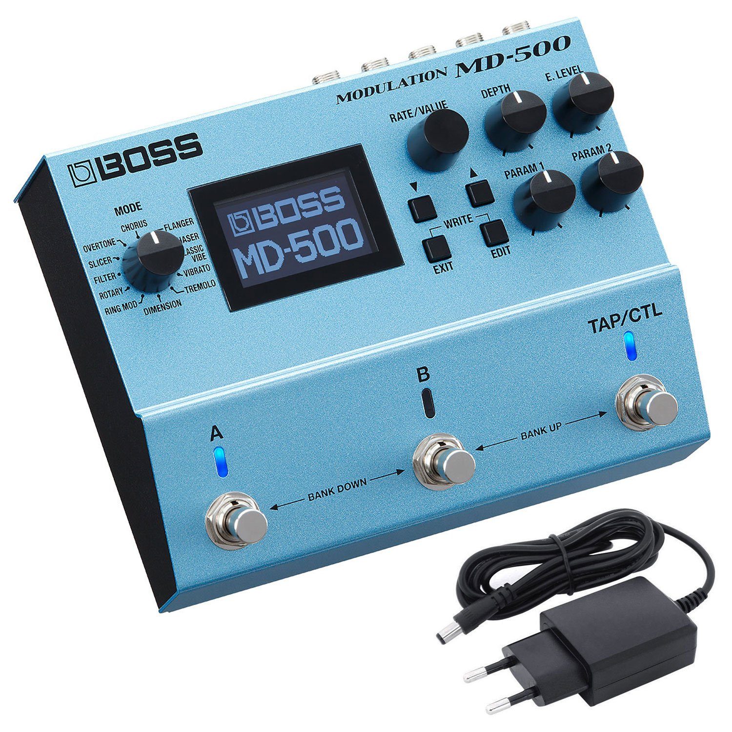 E-Gitarre Boss MD-500 Modulation Effektgerät mit Netzteil