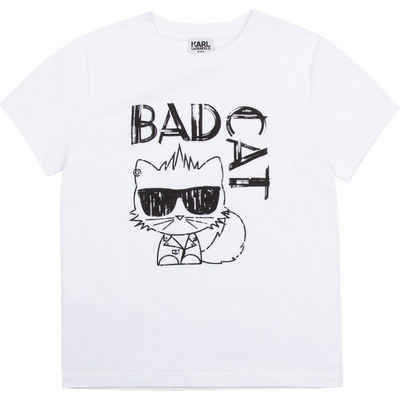 KARL LAGERFELD Print-Shirt Karl Lagerfeld T-Shirt weiß mit Choupette