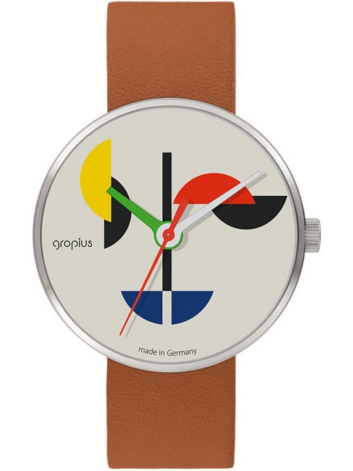 Walter Gropius Quarzuhr Walter Gropius Unisex-Uhren Analog Quarz,  Klassikuhr, Walter Gropius Unisexuhr Triade der Sinne