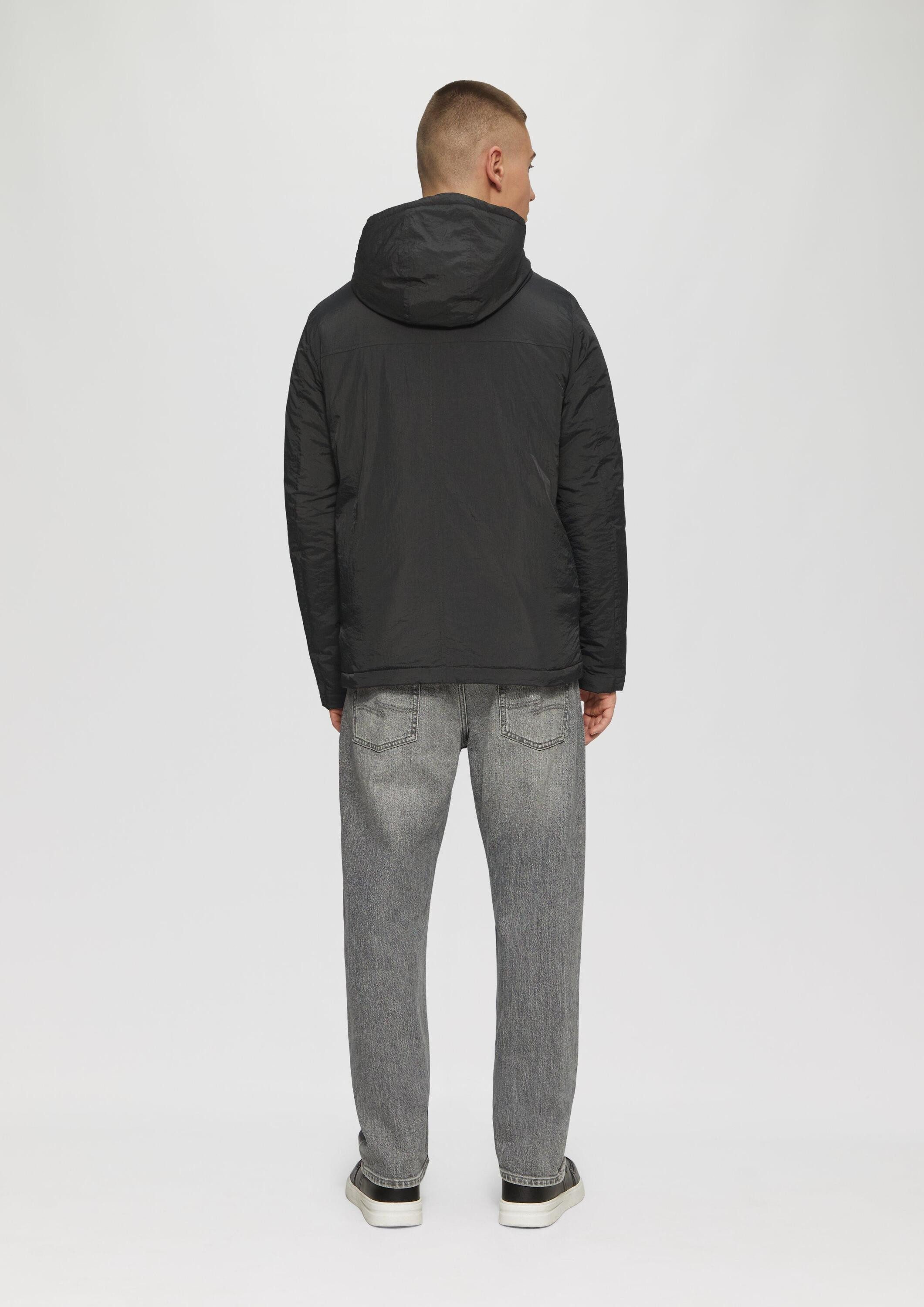 QS Funktionsjacke Outdoor-Jacke Wattierte Übergangsjacke mit Kapuze