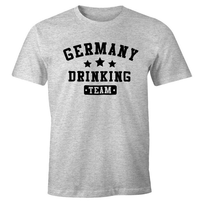 MoonWorks Print-Shirt Herren T-Shirt Germany Drinking Team Bier Fun-Shirt Moonworks® mit Print