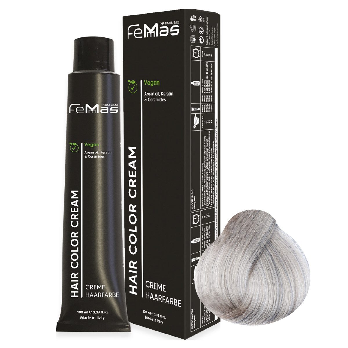 Femmas Premium Haarfarbe FemMas Hair Color Cream 100ml, 1-tlg.