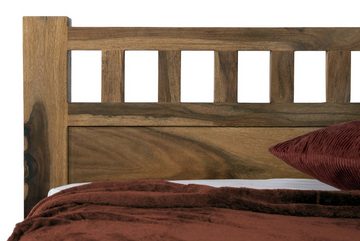 SAM® Massivholzbett Phuket, Doppelbett aus geflochtenem Loom, sehr robust, Handfertigung