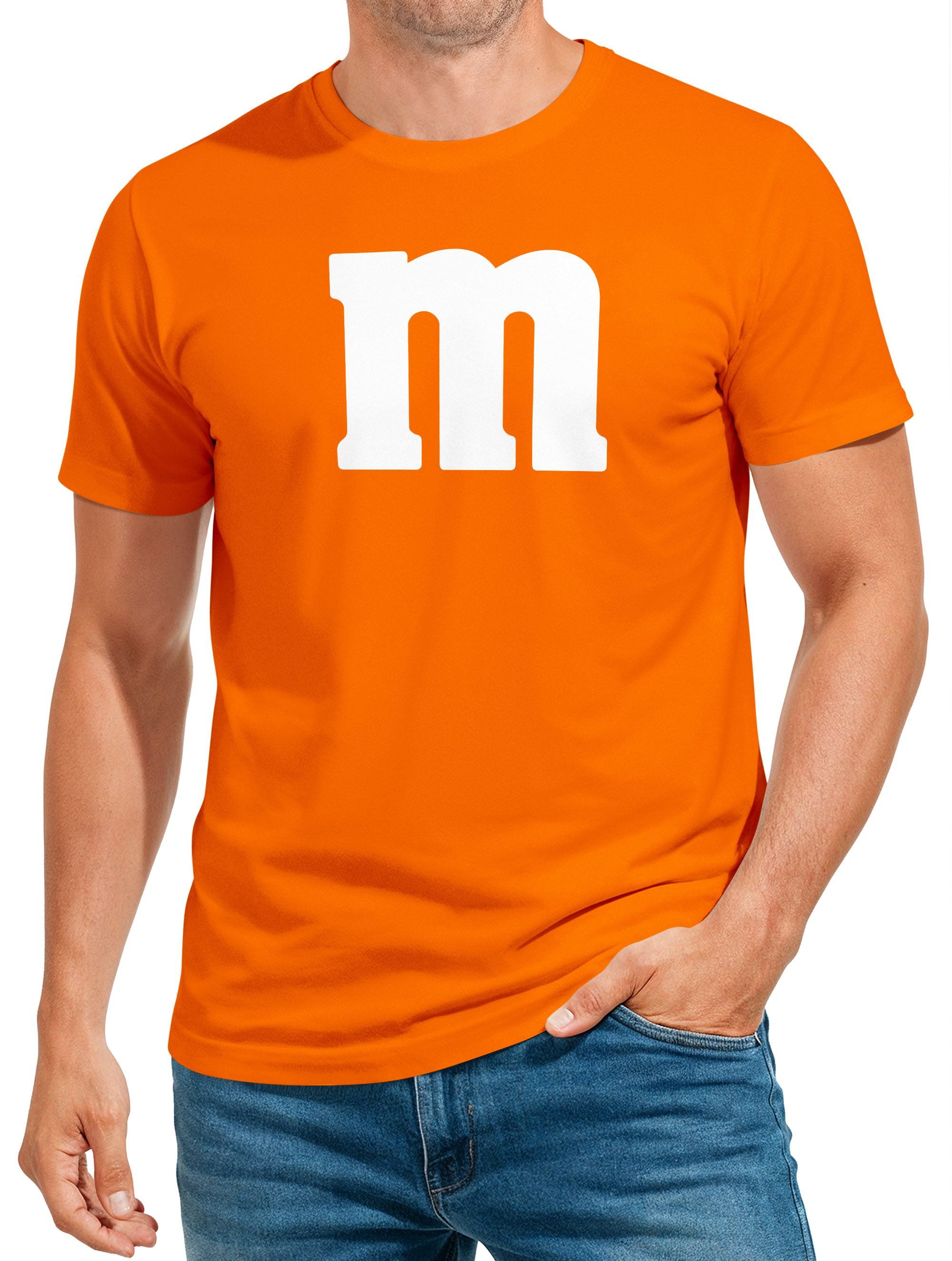 Print-Shirt Herren T-Shirt Gruppen-Kostüm M Aufdruck Kostüm Fasching Karneval