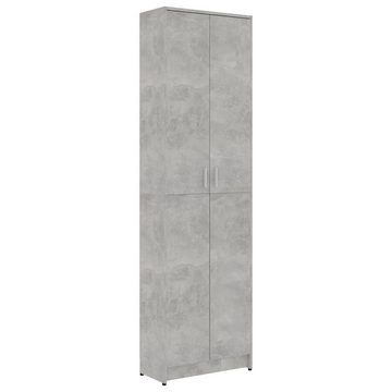 möbelando Hochschrank 3002978 (LxBxH: 25x55x189 cm) in Betongrau mit 2 Türen