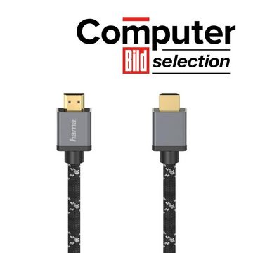 Hama Ultra High Speed HDMI™-Kabel Stecker-Stecker 8K Metall HDMI™-Kabel 1m HDMI-Kabel, HDMI, (100 cm)