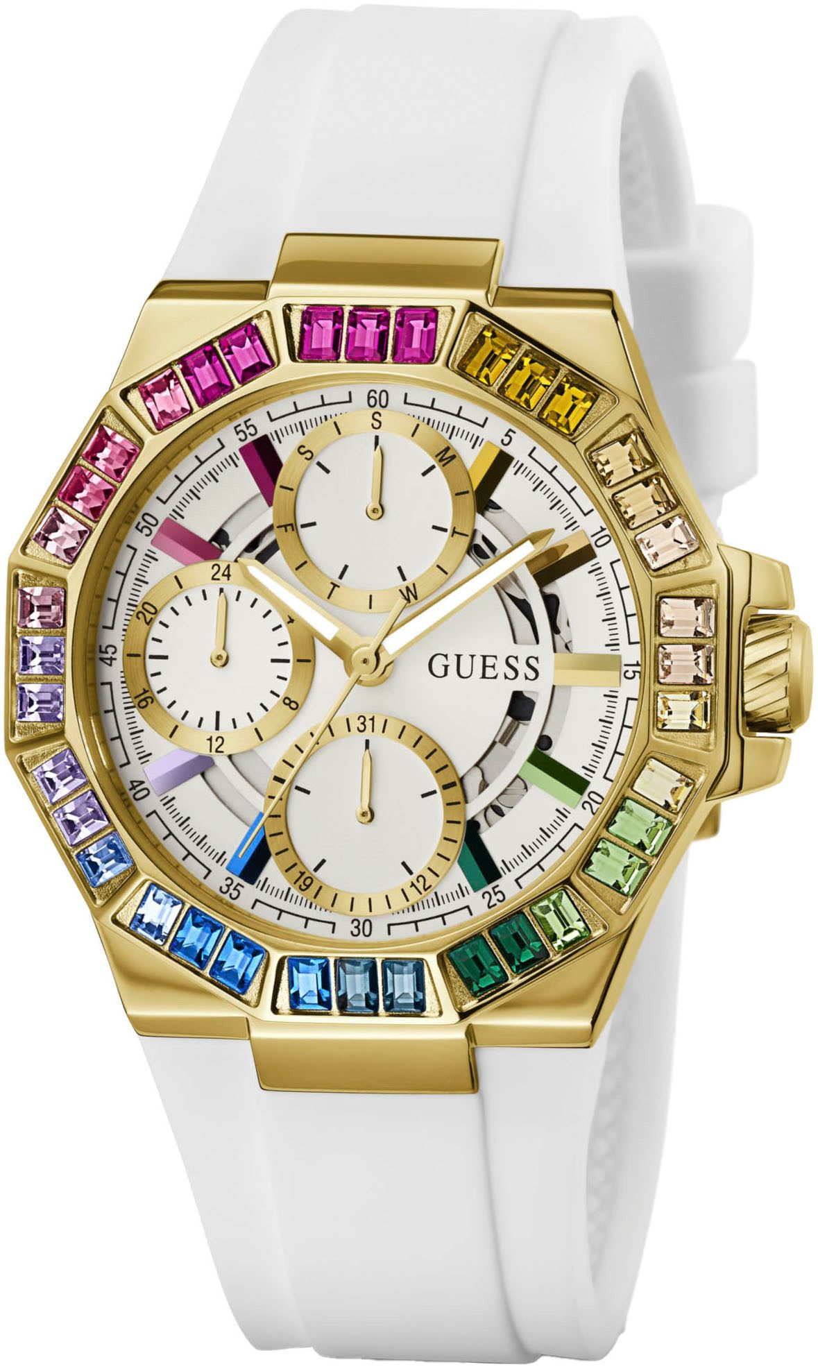 Guess Multifunktionsuhr SELENE GW0779L1, Quarzuhr, Armbanduhr, Damenuhr, Da günstig online kaufen
