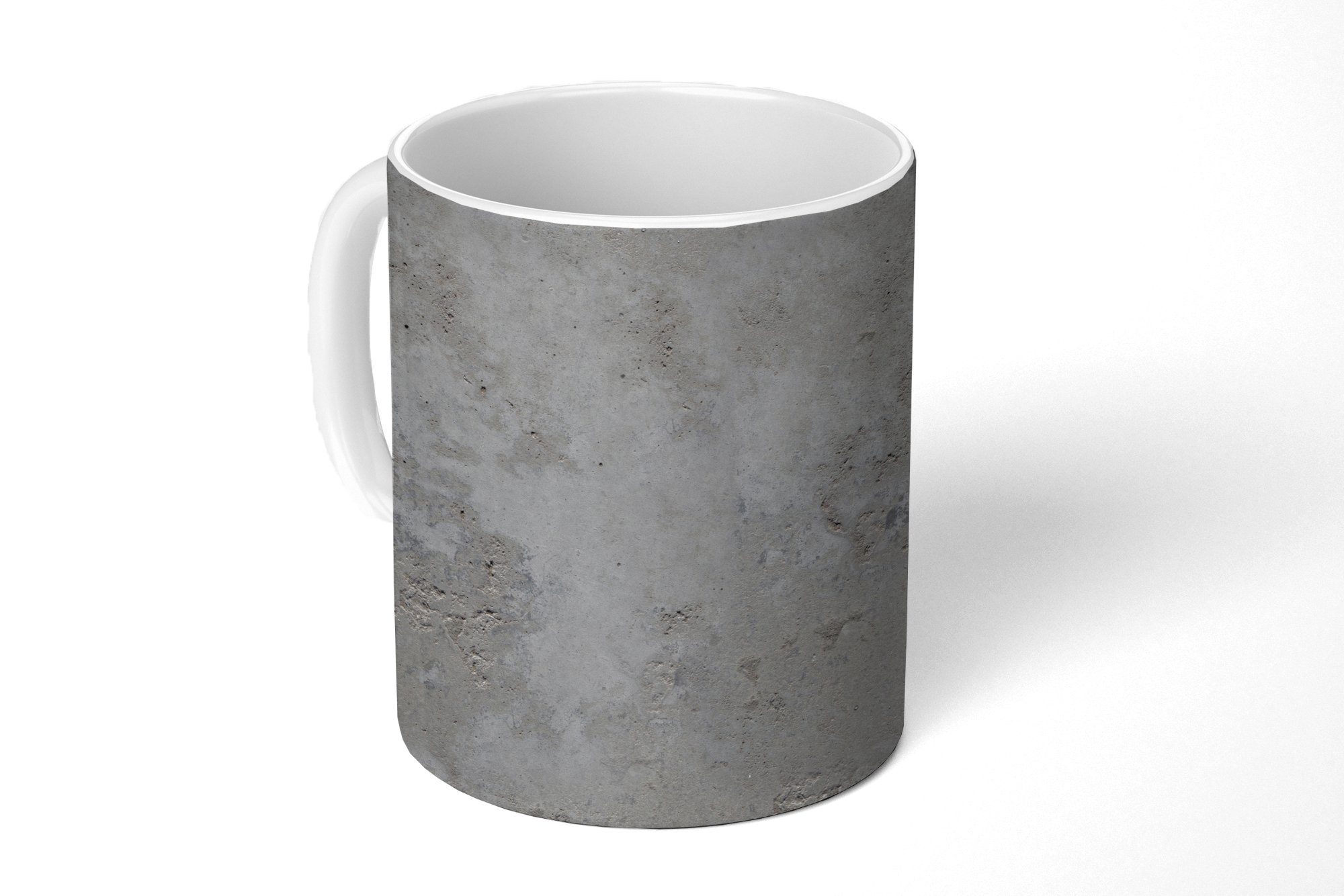 MuchoWow Tasse Muster - Grau - Alt - Beton, Keramik, Kaffeetassen, Teetasse, Becher, Teetasse, Geschenk