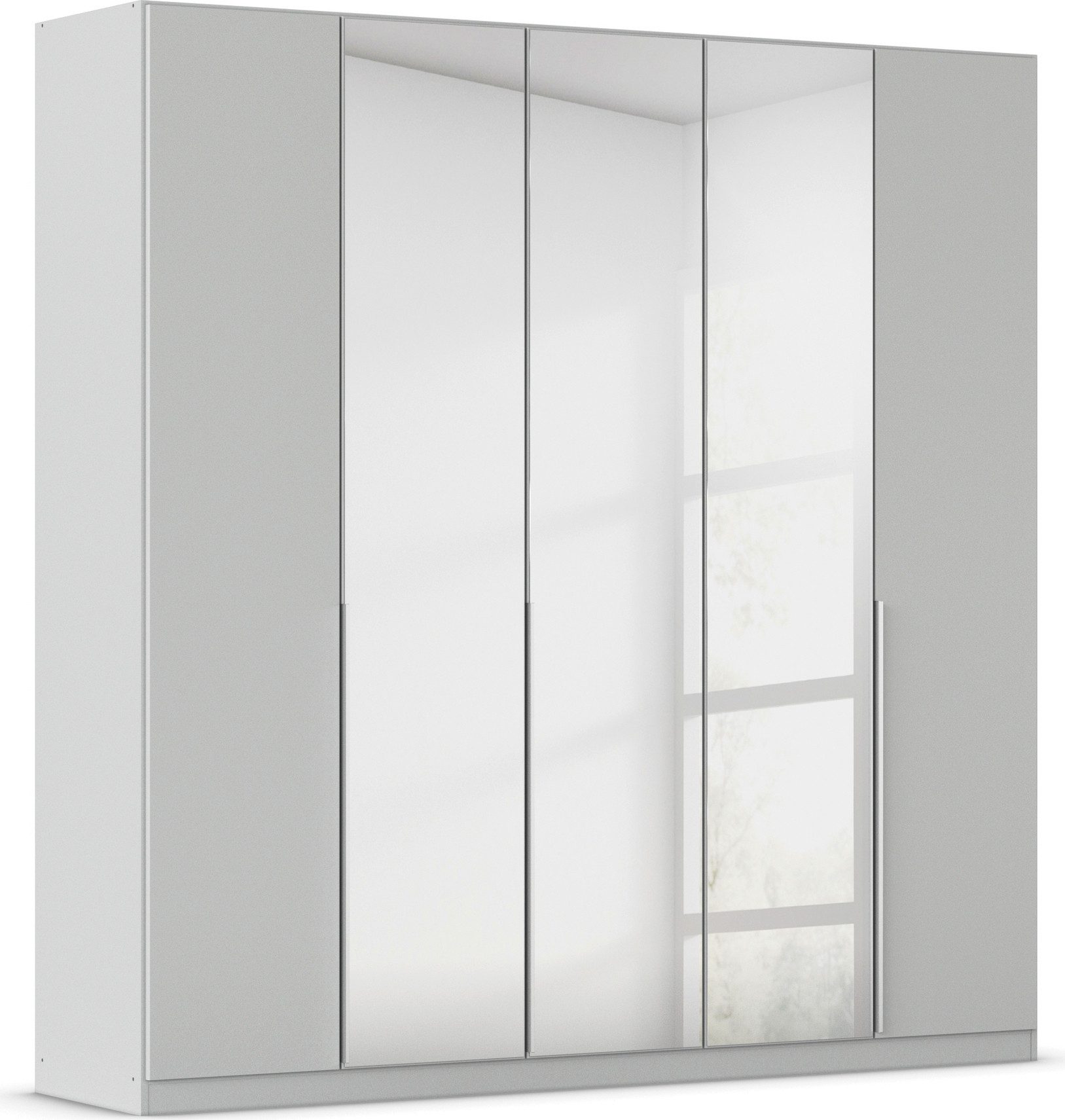 OTTO home Drehtürenschrank Kleiderschrank Schrank Garderobe AGORDO mit Dekor- oder Hochglanzfront (in zwei Griff-Farben, Breiten 91-405 cm) durchdachte Innenausstattung, in 8 Breiten und 2 Höhen MADE IN GERMANY