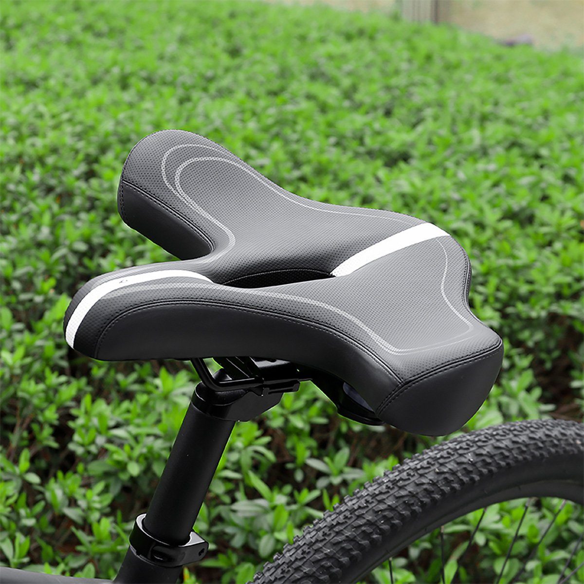 MidGard Sattel gepolsterten Fahrradsattel Fahrradsitz extra Fahrrad mit und breiten