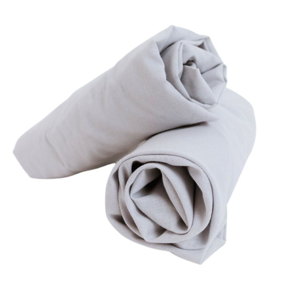 und für Memola® (2 Komfort Babywiegen Stil. Babyschaukel Hochwertiges Stück) bietet (1-tlg), Spannbettlaken die Silbergrau für Babywiege Spannbettlaken – Das Memola