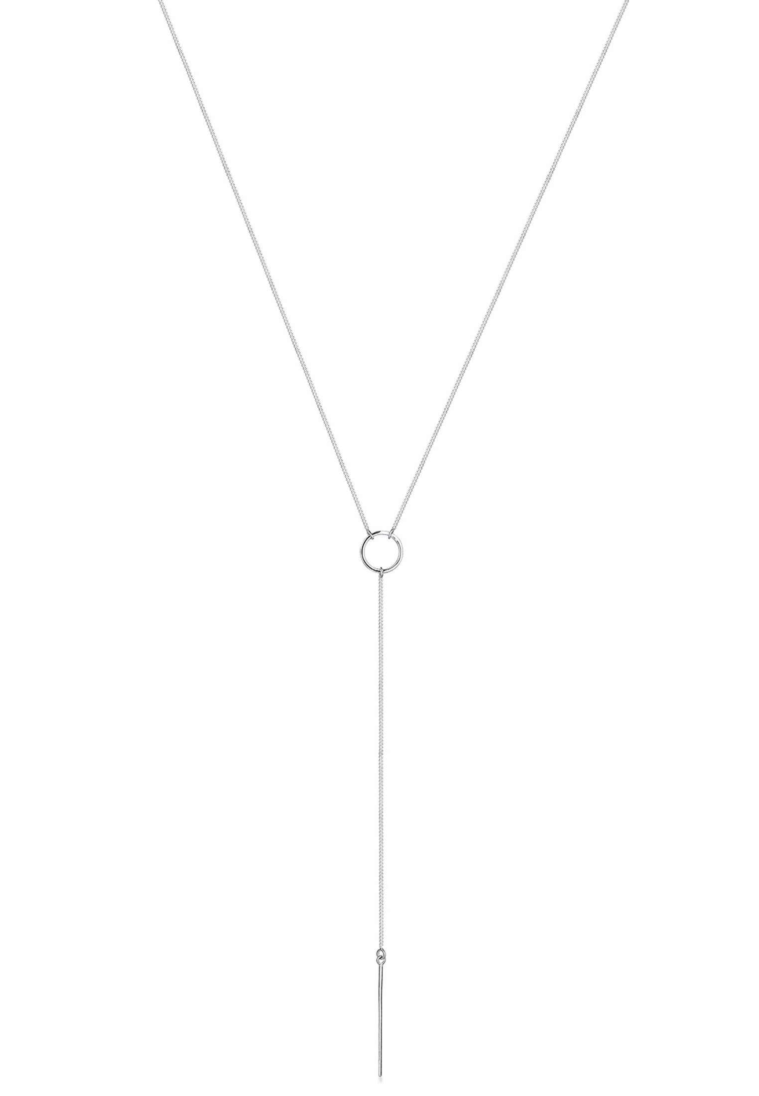 Elli Damen Halskette Y-Kette Mit Tropfen – 925 Sterling Silber Vergoldet