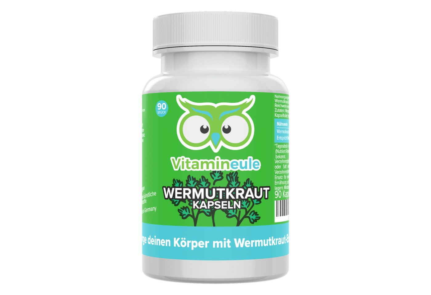 Vitamineule Wermutkraut Kapseln mit 400 mg Wermutkraut-Extrakt (4:1) - Kapsel