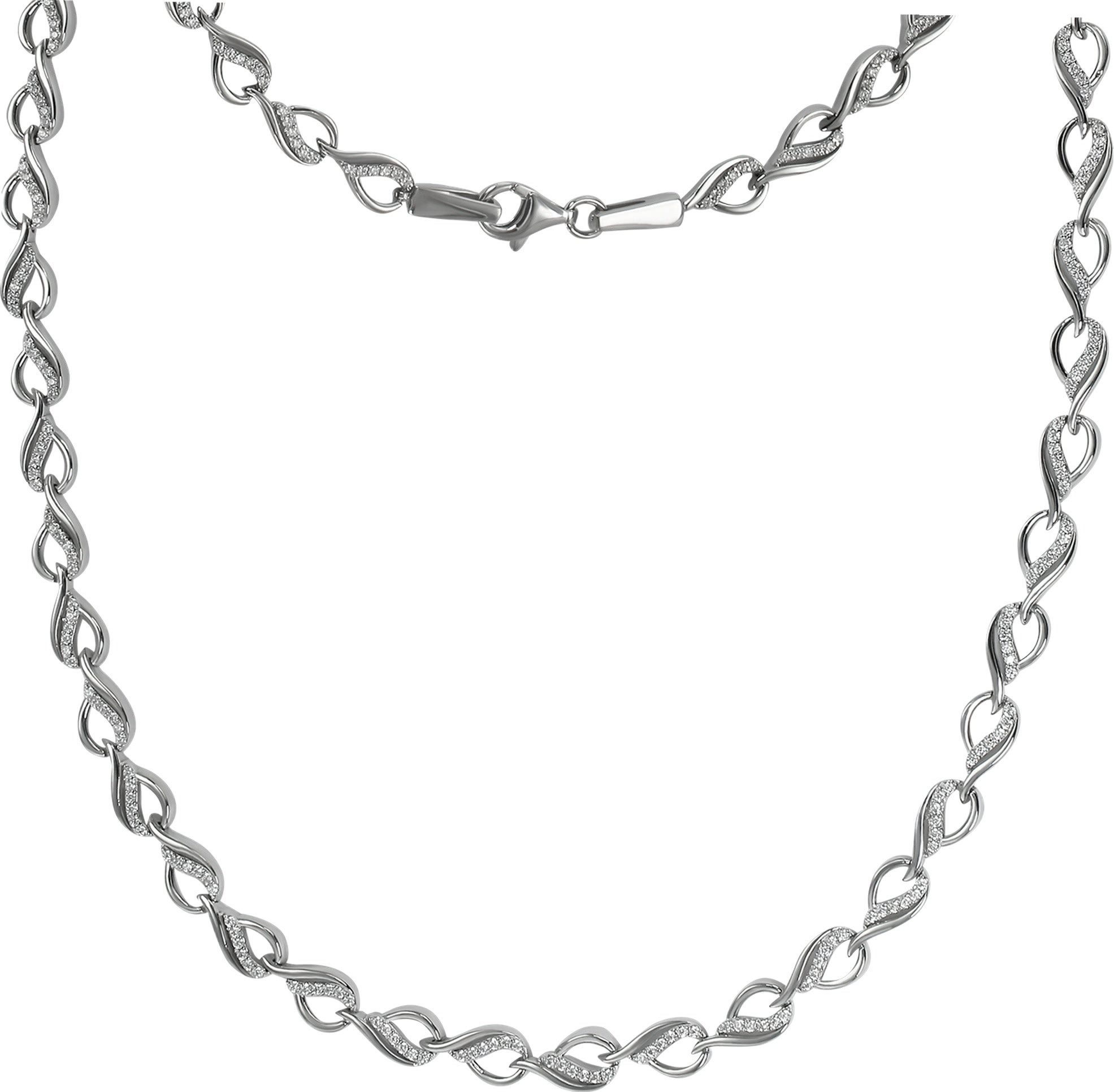 Silberkette SilberDream Collier Dream Zirkonia weiß
