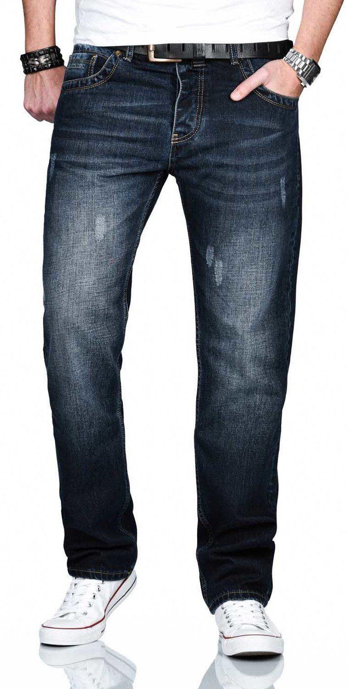 Alessandro Salvarini Straight-Jeans A. Salvarini Carlo Designer Herren Jean günstig online kaufen