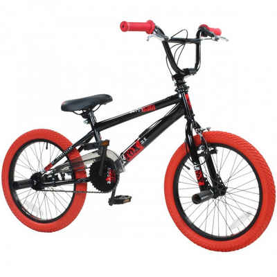 deTOX BMX-Rad »Freestyle«, 1 Gang, ohne Schaltung, 18 Zoll Kinder Fahrrad ab 115 cm mit 4 Pegs 360° Rotor unisex Mädchen Jungen Kinderbmx