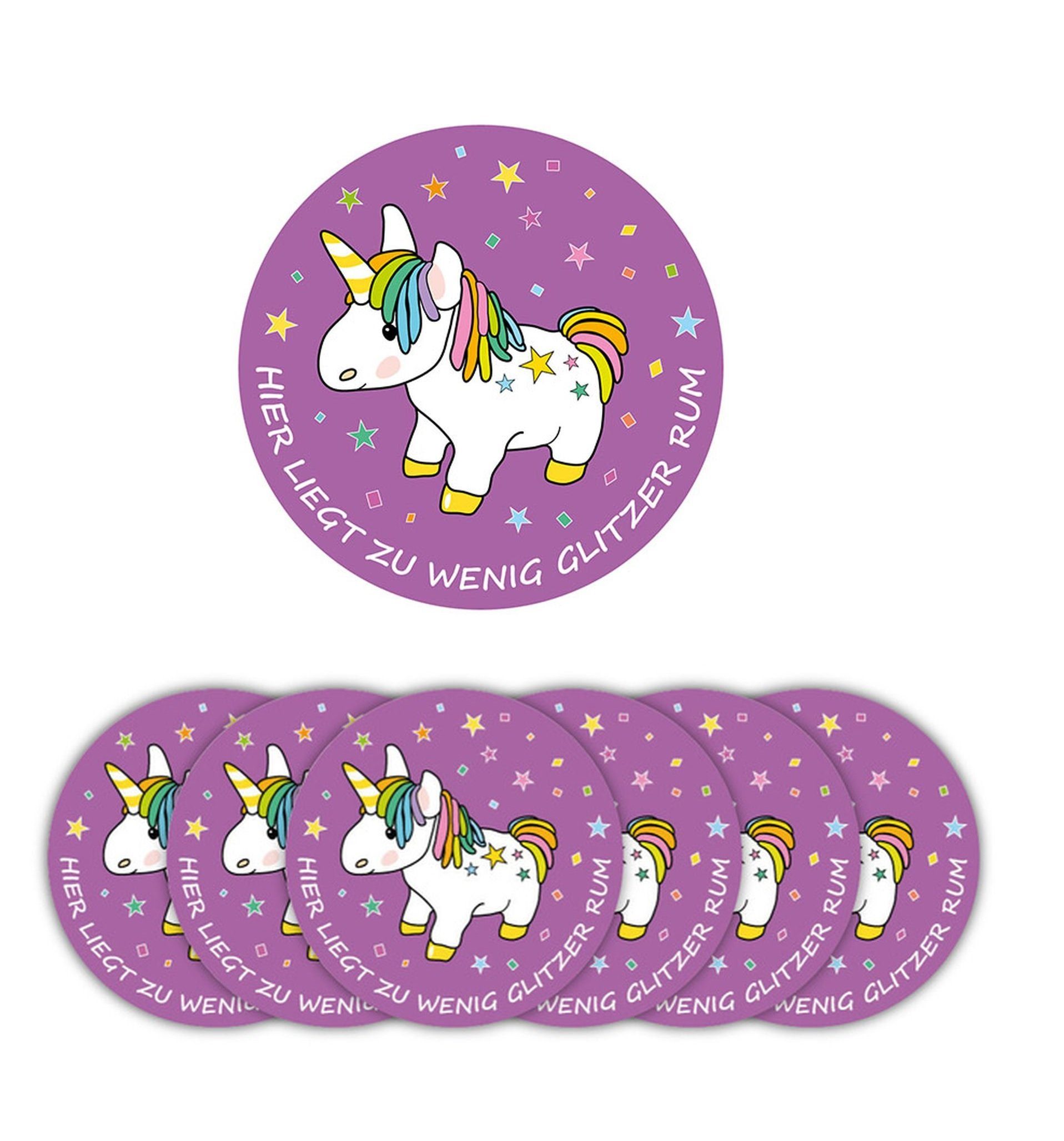 Rockbites Getränkeuntersetzer Rockbites - 6er Untersetzer Set für Gläser Bierdeckel Motiv wählbar