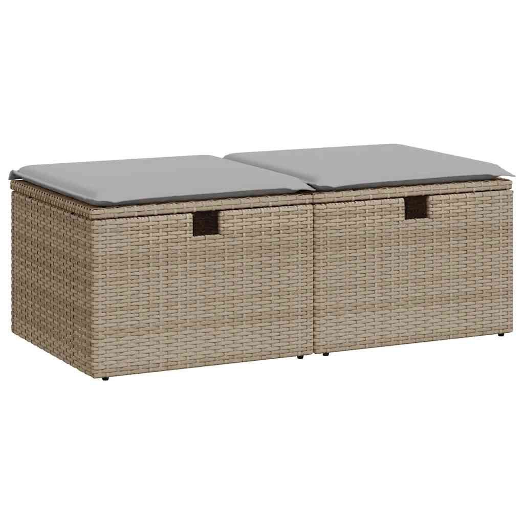 vidaXL Gartenlounge-Set 2-tlg. Garten-Sofagarnitur mit Kissen günstig online kaufen