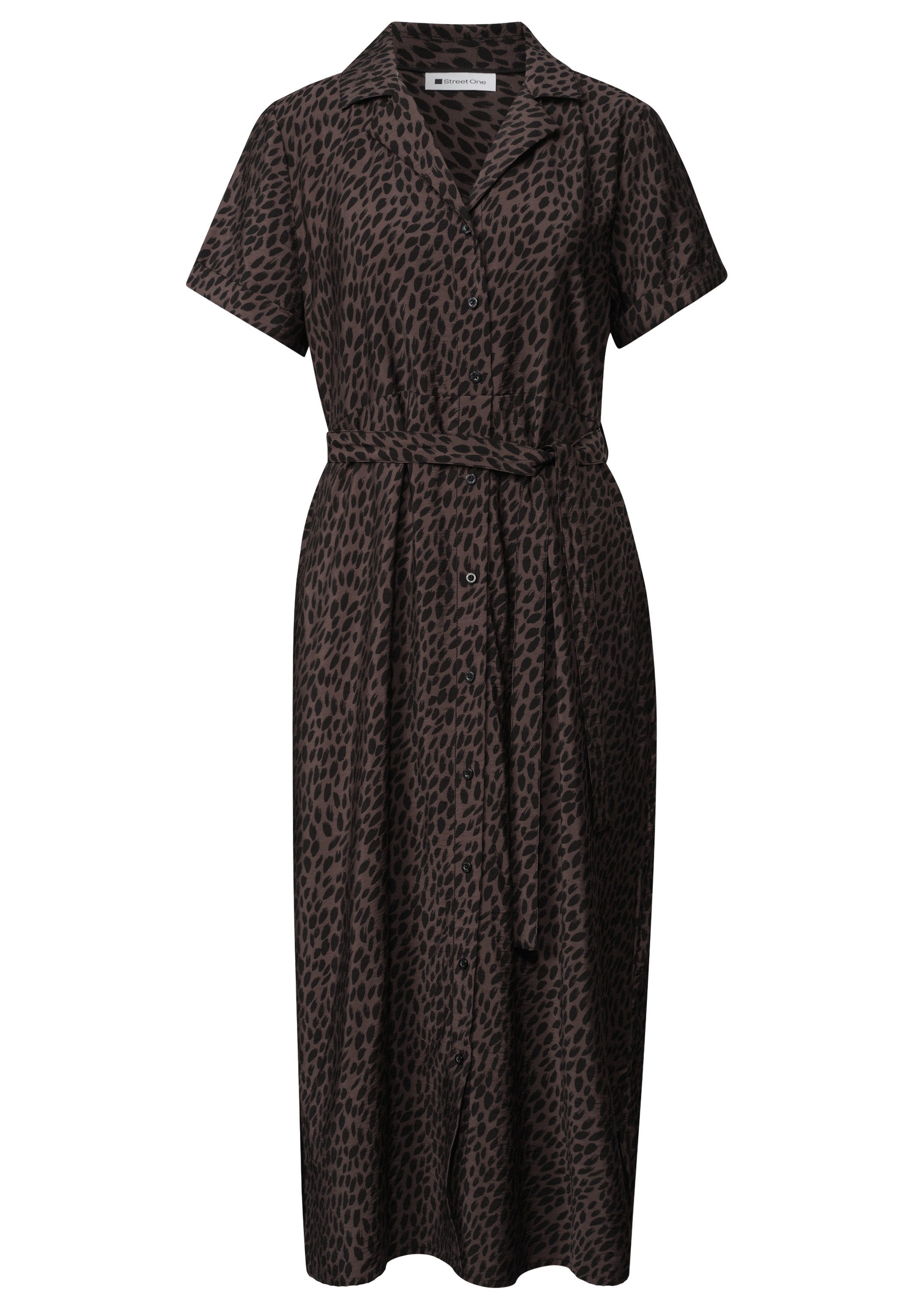 STREET ONE Midikleid mit Leo-Muster