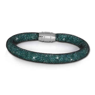 SilberDream Edelstahlarmband SilberDream Armband grün Arm-Schmuck (Armband), Damenarmband mit Edelstahl-Verschluss, Farbe: grün, grüne Kristalle