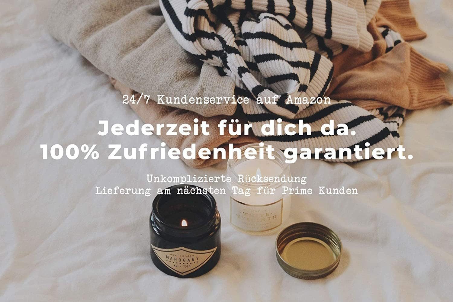 BOHORIA Duftkerze Premium Duft-Kerze Fresh Cotton aus natürlichem Sojawachs – Bild 5 von 5