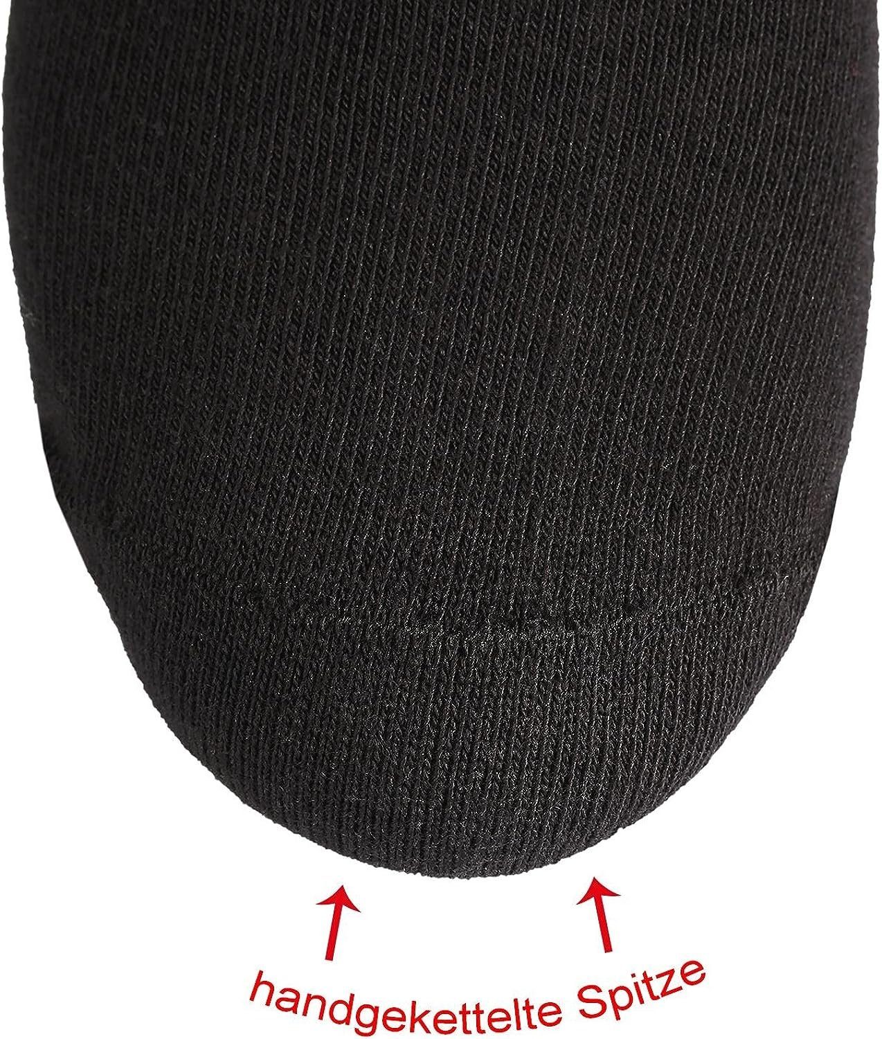 TippTexx 24 Komfortsocken 6 Paar Wellness-Socken aus Bio-Baumwolle mit Anti-Loch-Garantie (6 Paar) handgekettelt, ohne Gummidruck, breiter Piqué-Komfortbund