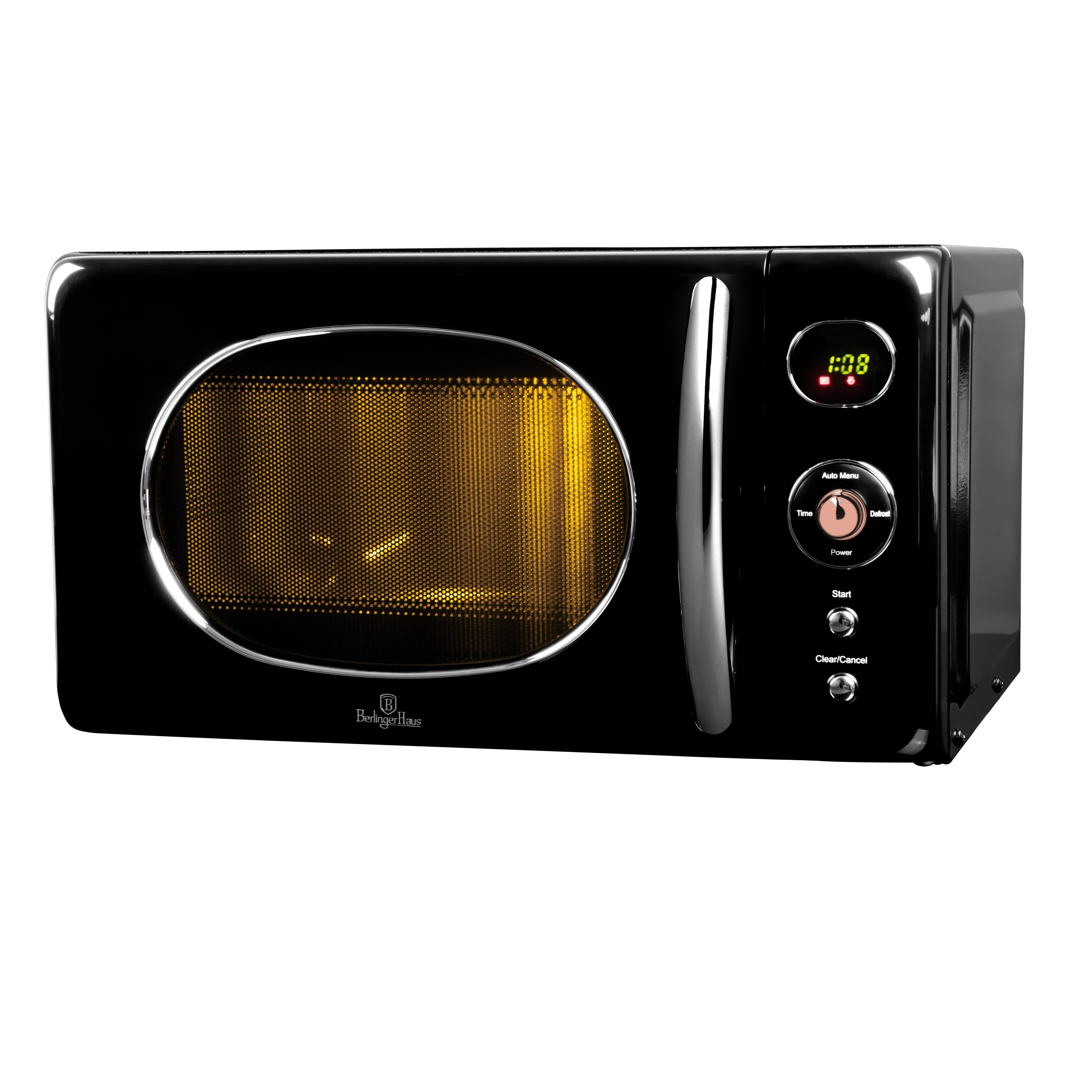 Berlinger Haus Mikrowelle BH 9698, 20 l, 20 L, 800 W, 6 Leistungsstufen, Auftaufunktion, Timer 95 Min