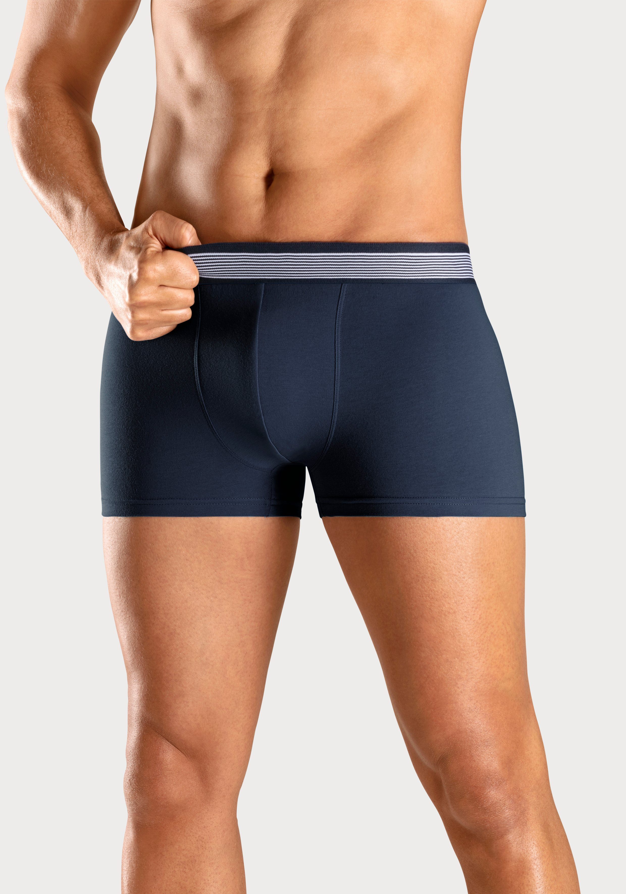 H.I.S Boxer Boxershorts für Herren (Packung, 4-St) mit gestreiftem Webbund – Bild 5 von 5