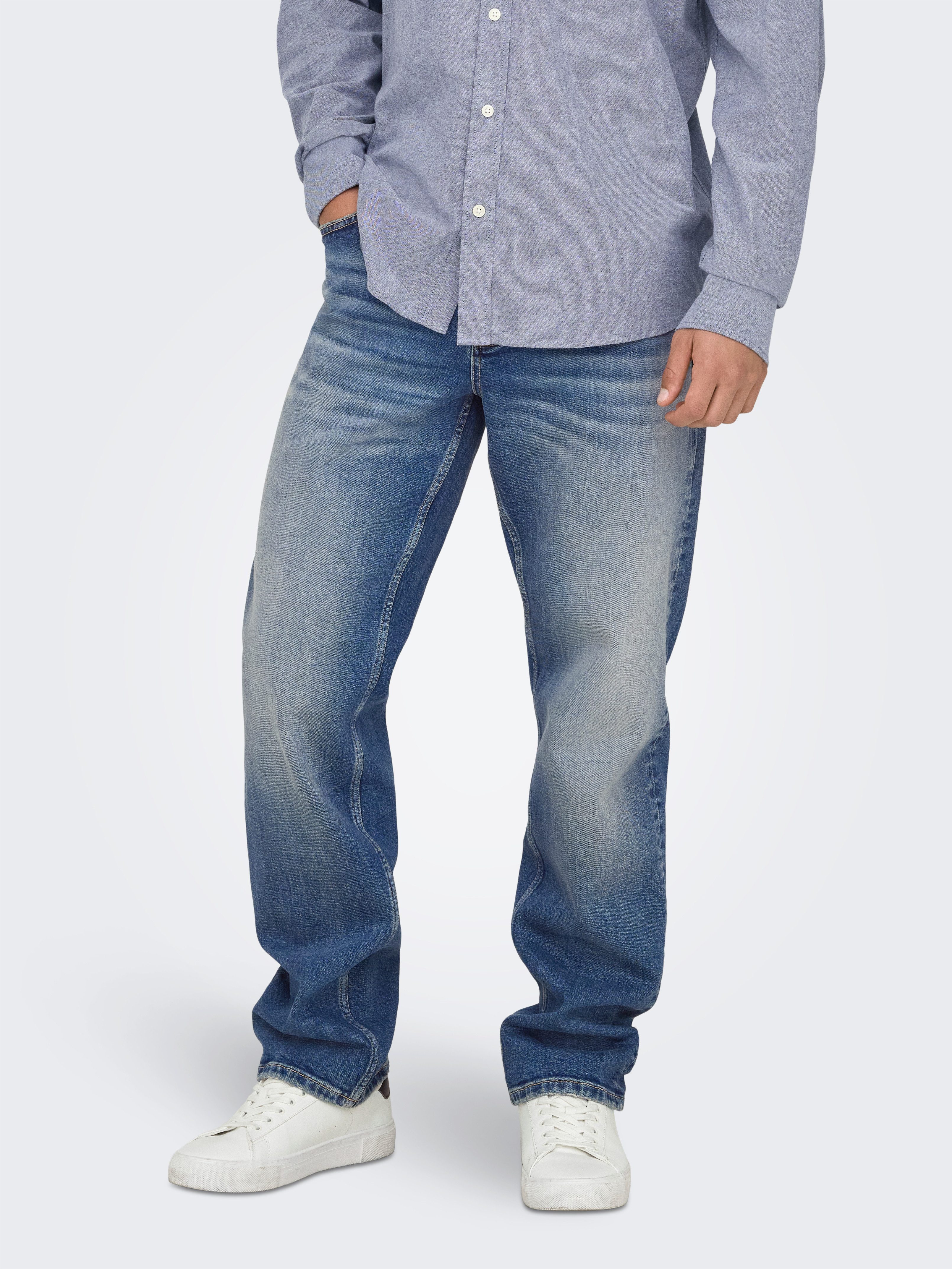 ONLY & SONS Straight-Jeans ONSEDGE PERFORMANCE LB 3816 DOT DNM NOOS günstig online kaufen