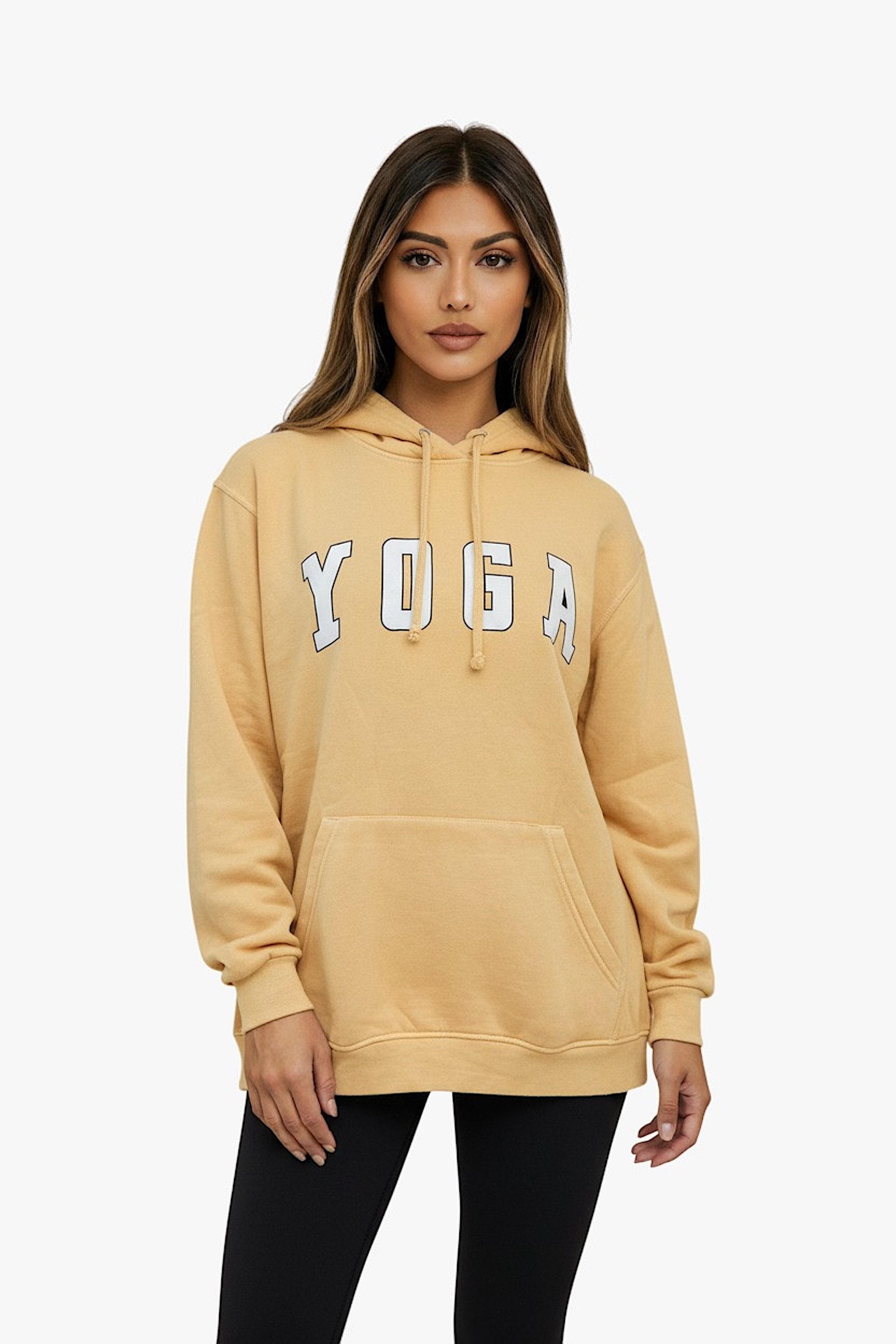Worldclassca Hoodie Worldclassca Oversized Hoodie YOGA Kapuzenpullover Washed Sweatshirt
