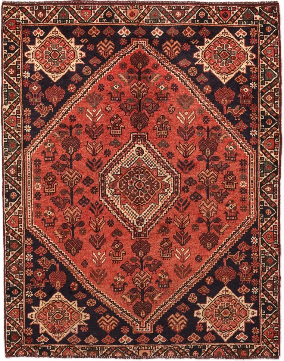 Orientteppich Shiraz 158x199 Handgeknüpfter Orientteppich / Perserteppich, Nain Trading, rechteckig, Höhe: 10 mm
