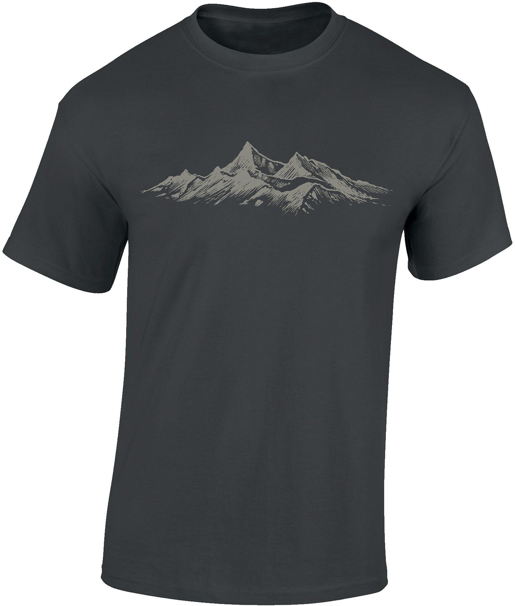 Print-Shirt Kletter T-Shirt für Jungen und Mädchen: "Alpengipfel"