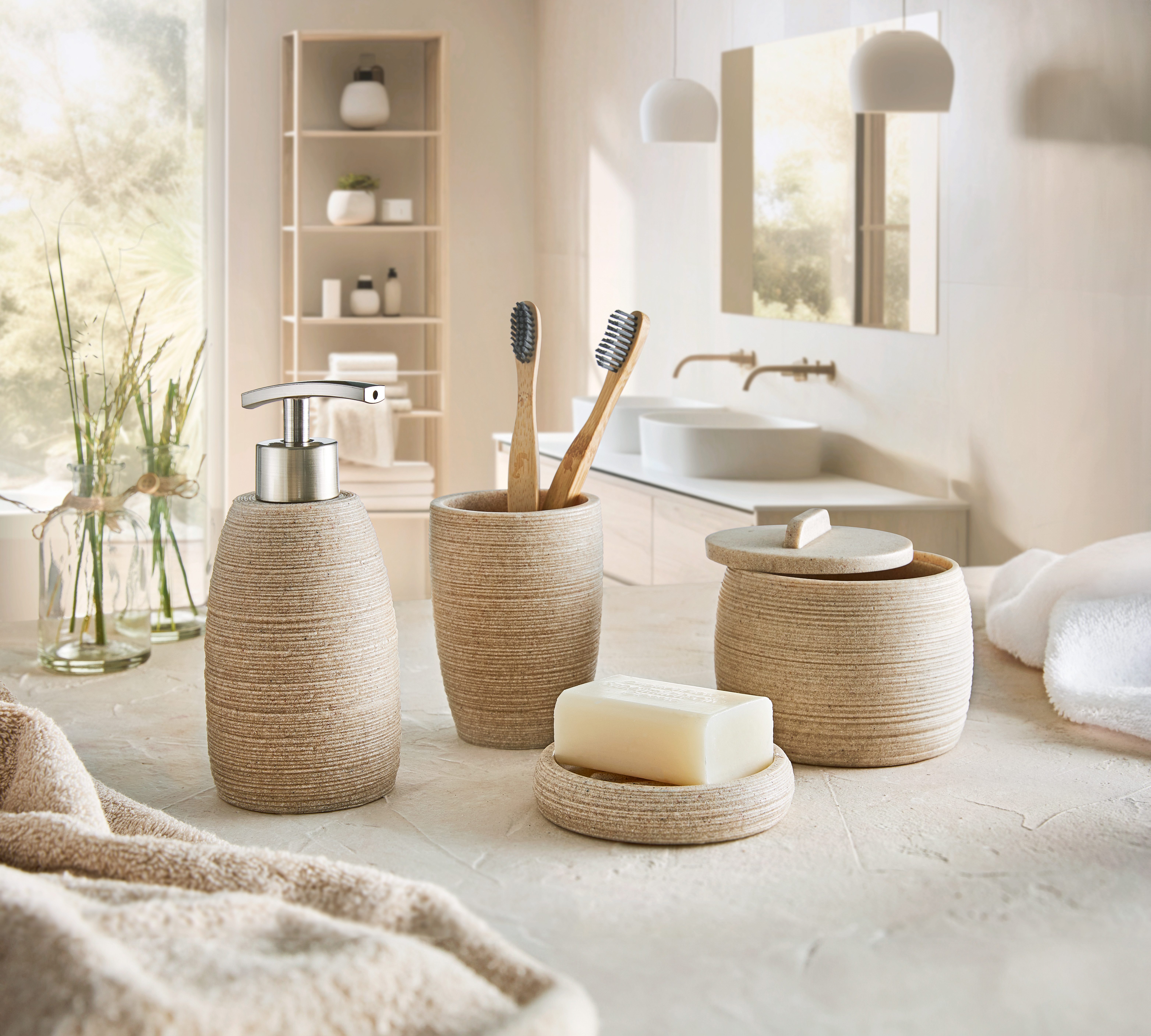 Kleine Wolke Seifenspender » Sand«, wasserfest und rostfrei günstig online kaufen