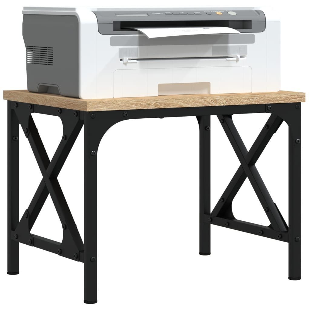 Holzwerkstoff Sonoma vidaXL cm Eiche Sonoma-Eiche 40x30x31 Druckertisch Schreibtisch Druckerständer