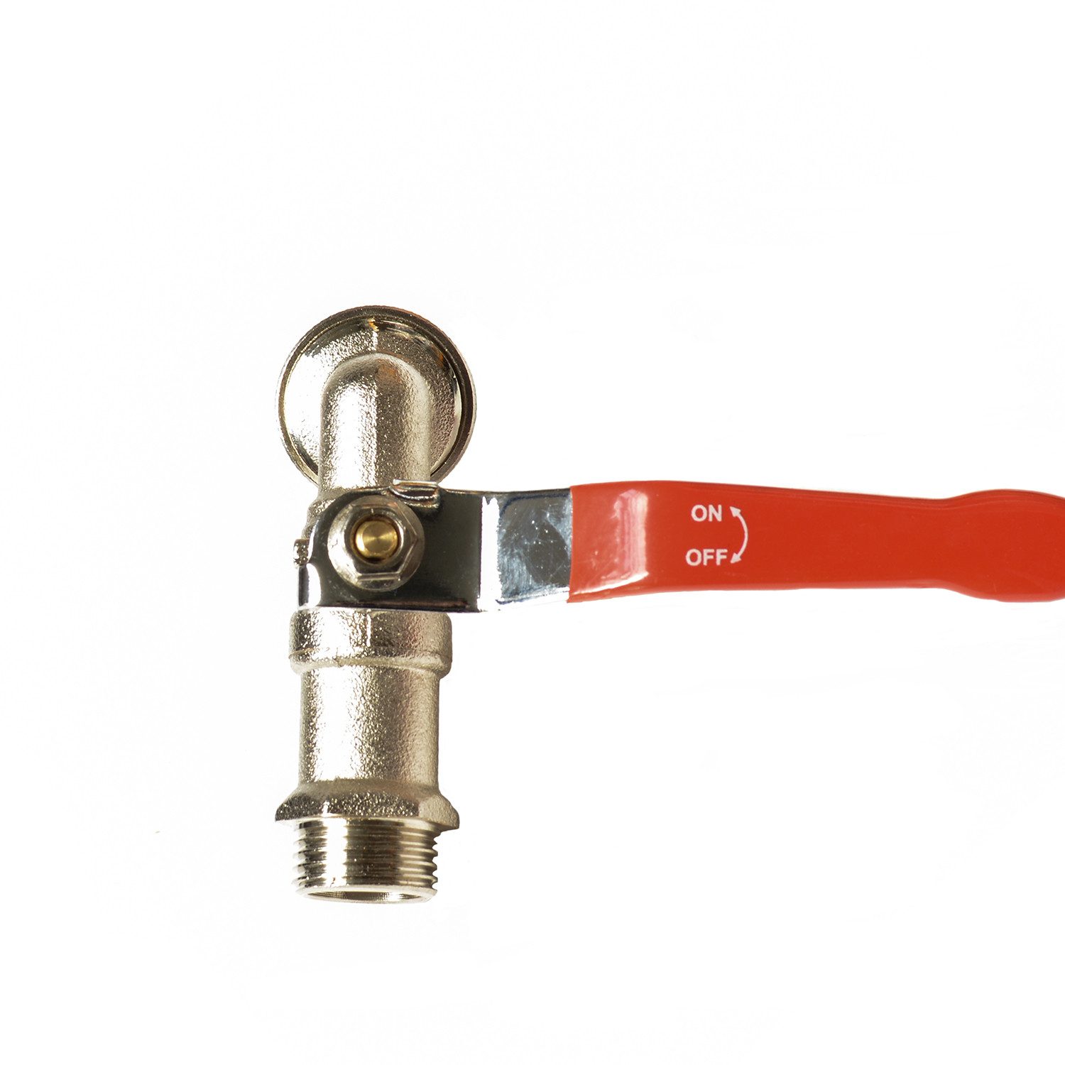 KAGM Kugelhahn Messing Wasserhahn Aussengewinde 1/2" auf 3/4", (inkl. QuickConnector, Gardena kompatibel) – Bild 3 von 3