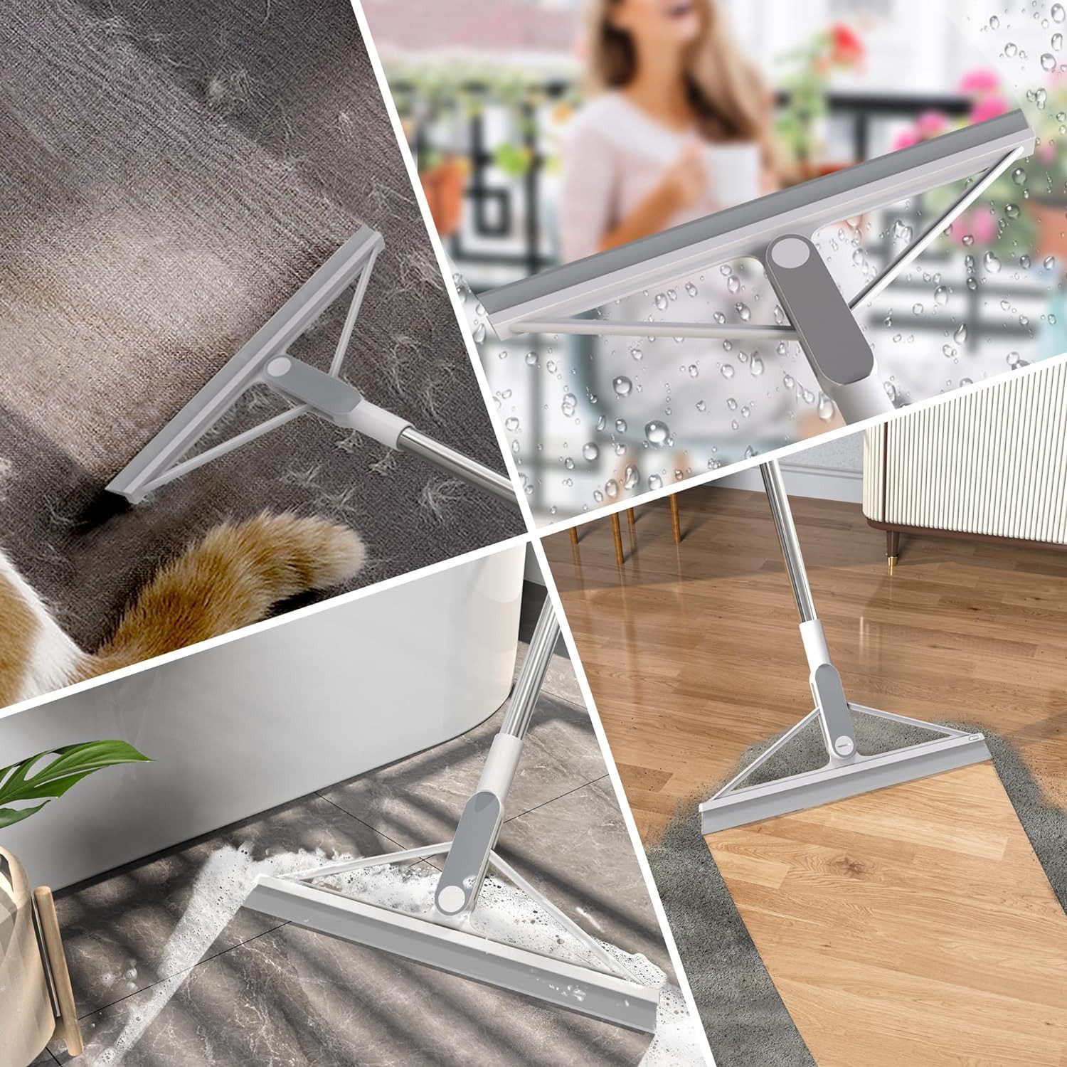 Refined Living Duschabzieher Silikon-Wasserschaber,Bodenduschschaber,Mit St günstig online kaufen