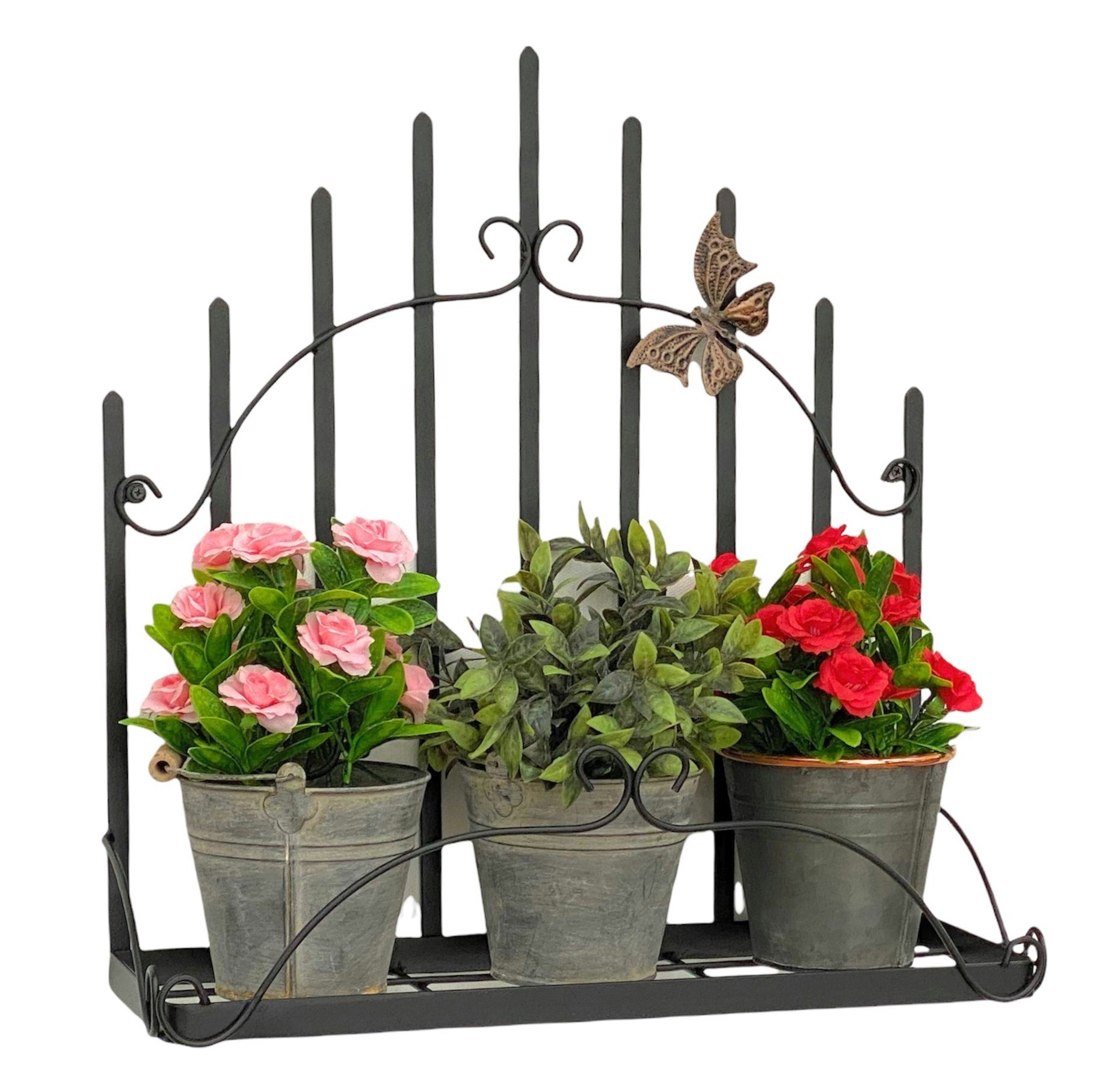 DanDiBo Blumenständer Wandblumenhalter Metall Schwarz 50 günstig online kaufen